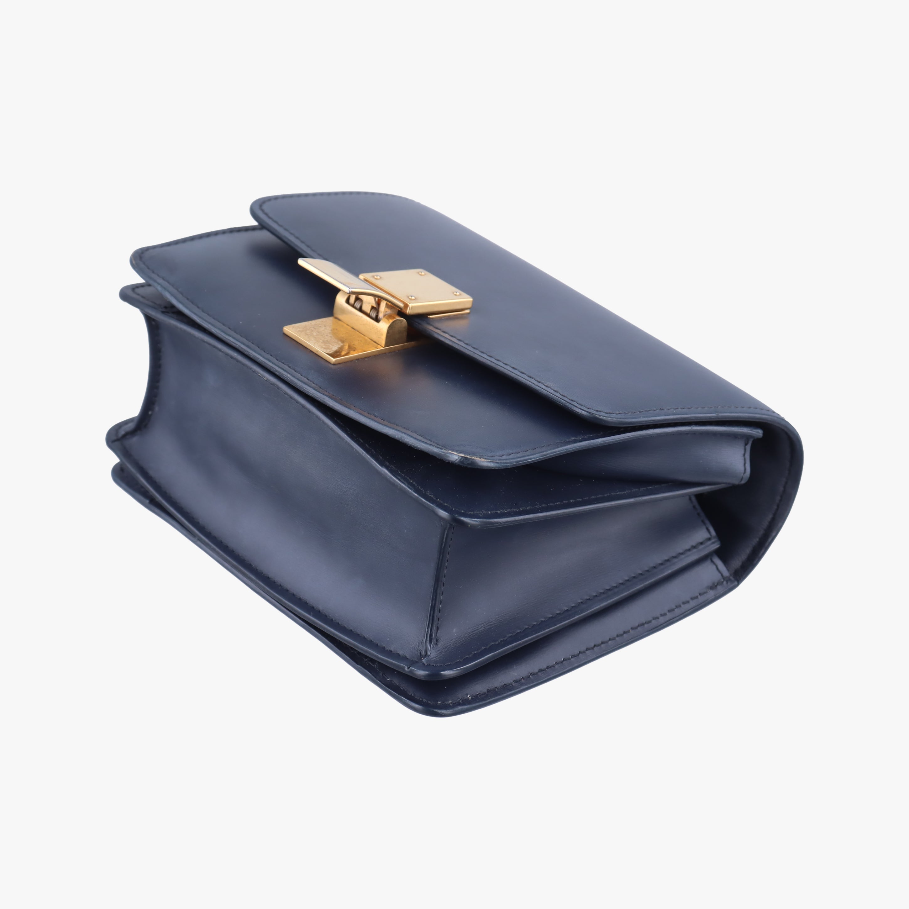 Pre-owned Celine CLASSIC Navy Leather  shoulderbag | stylenewstar