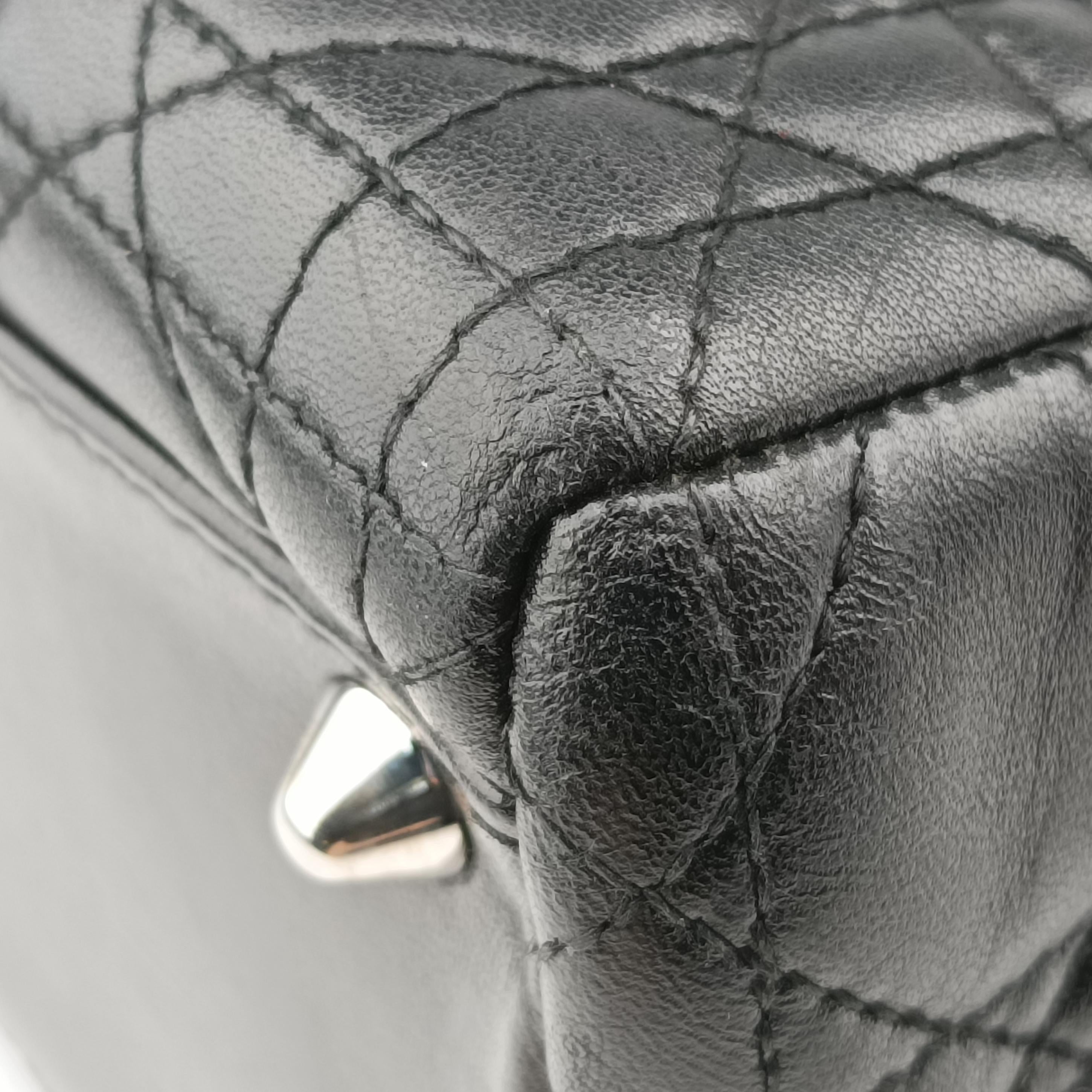 Secondhand Christian Dior Lady Dior Black lambskin  handbag | stylenewstar