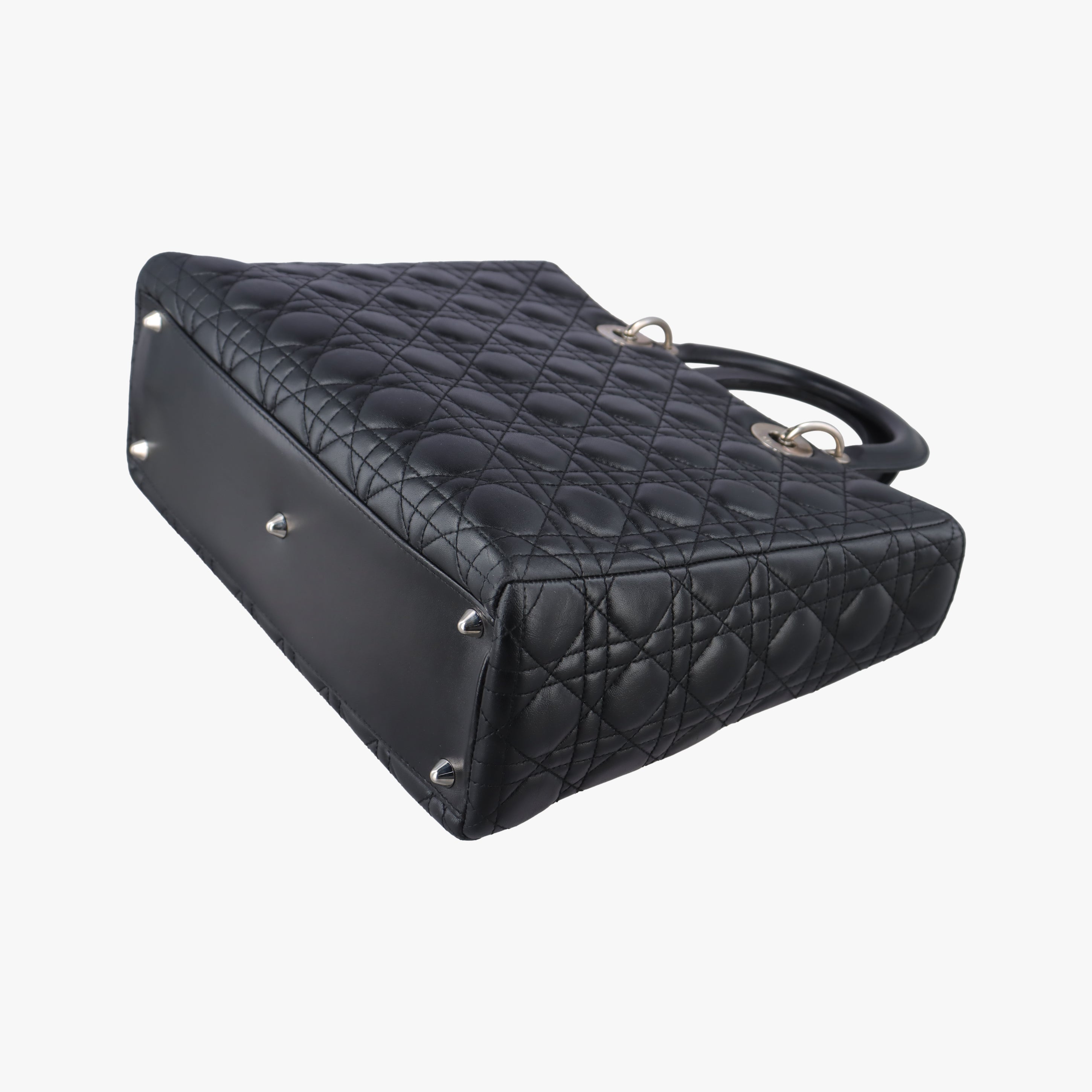 Secondhand Christian Dior Lady Dior Black lambskin  handbag | stylenewstar
