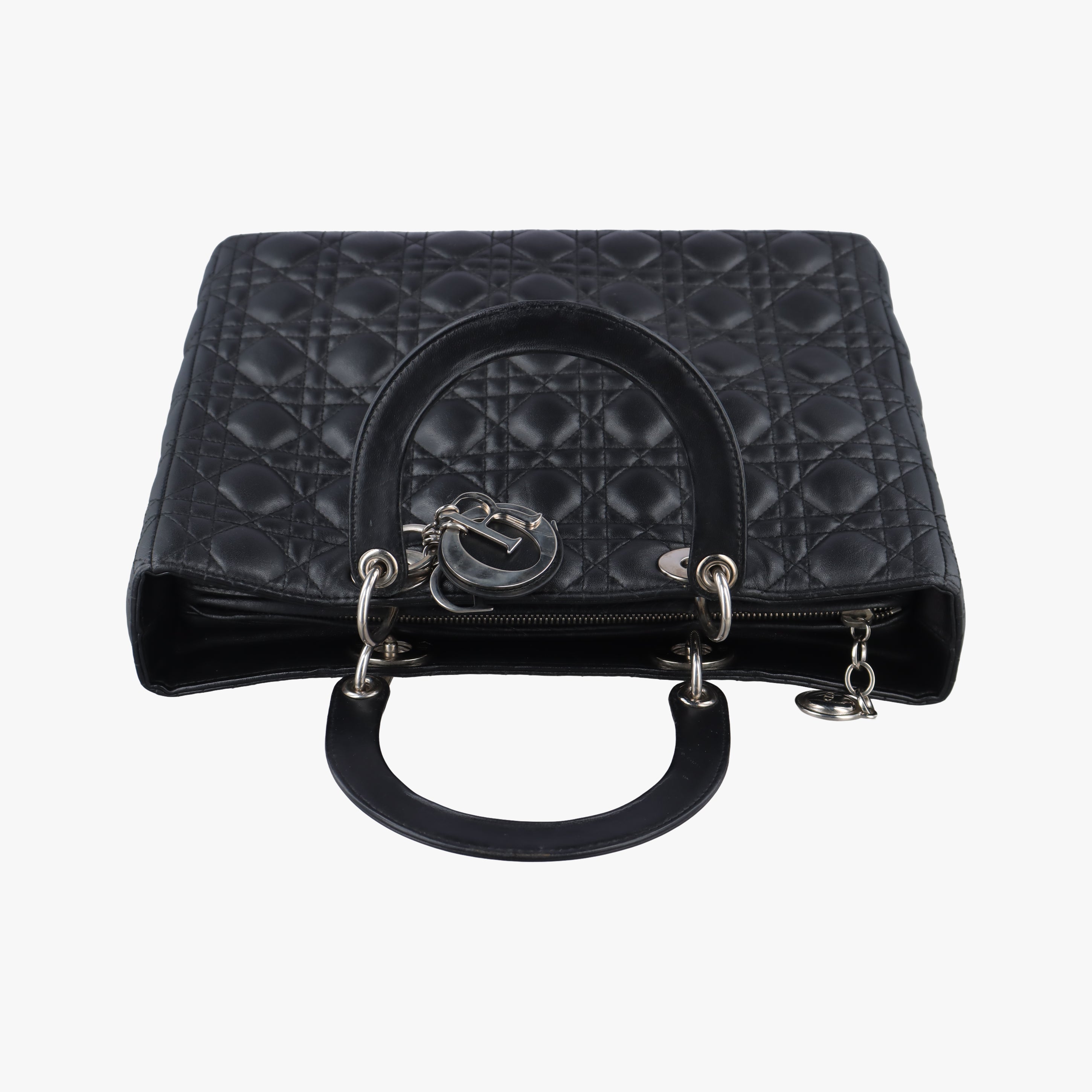 Secondhand Christian Dior Lady Dior Black lambskin  handbag | stylenewstar