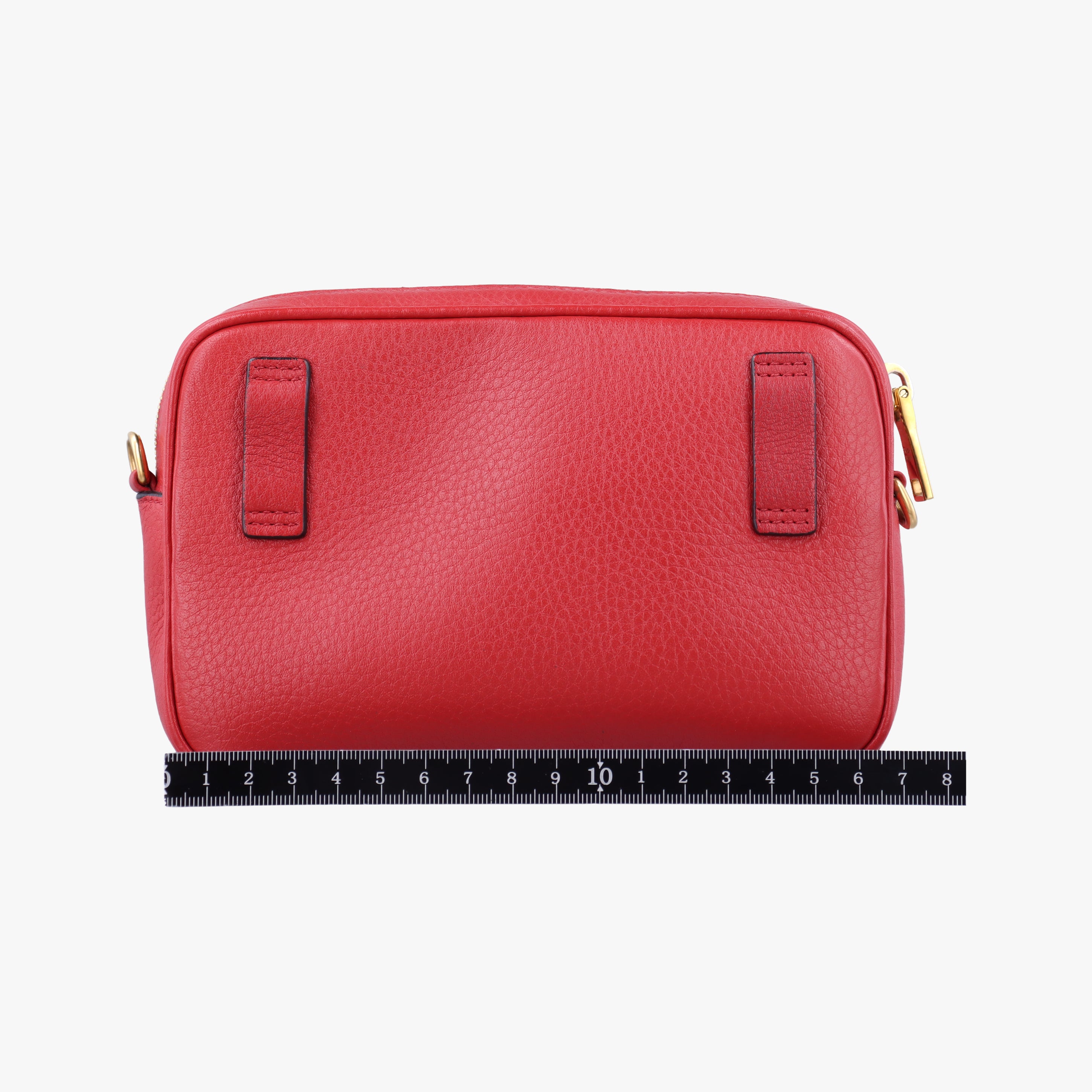 Pre-owned Prada Convertible Belt Red leather 1BL006 bum bag/waist bag | stylenewstar