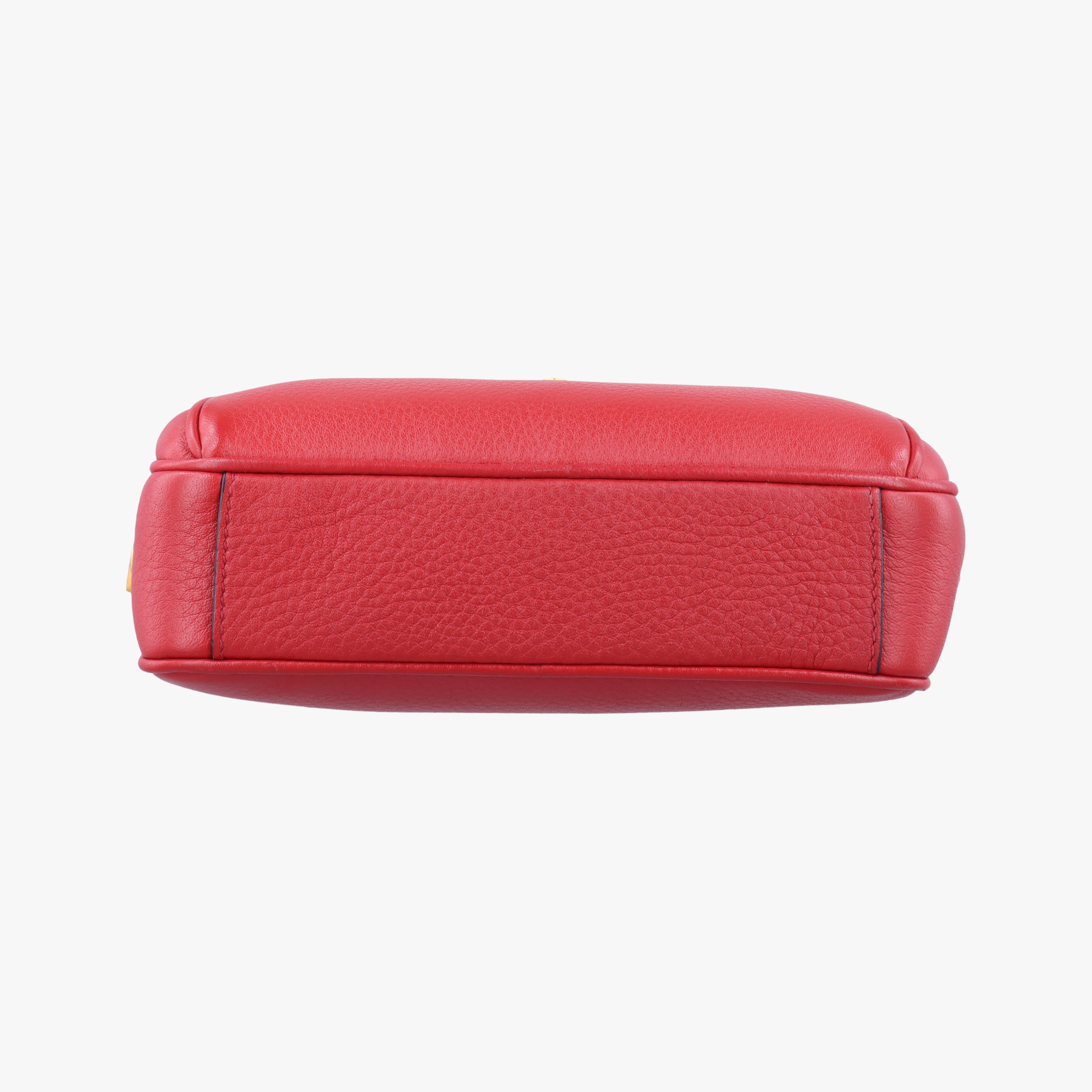 Pre-owned Prada Convertible Belt Red leather 1BL006 bum bag/waist bag | stylenewstar