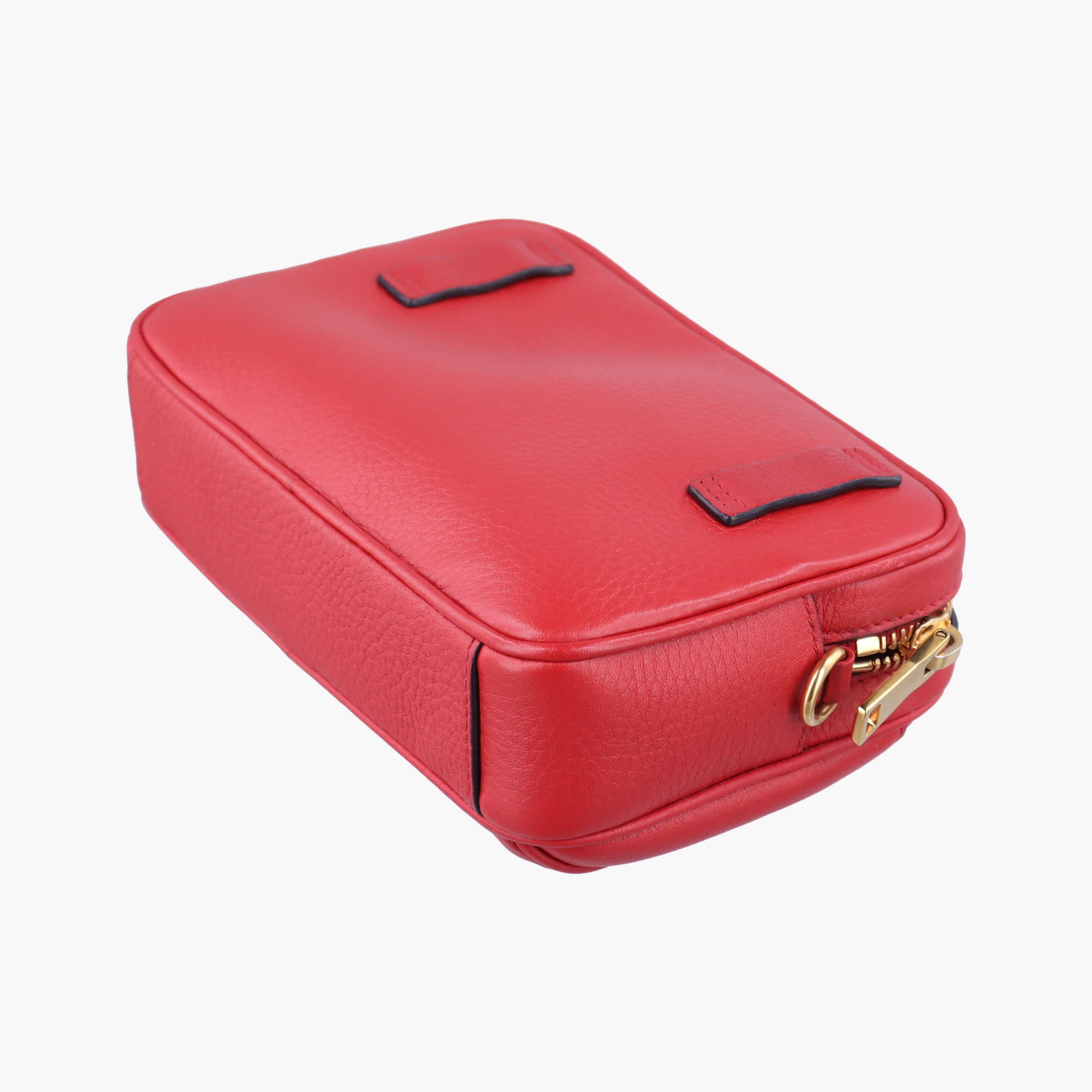 Pre-owned Prada Convertible Belt Red leather 1BL006 bum bag/waist bag | stylenewstar