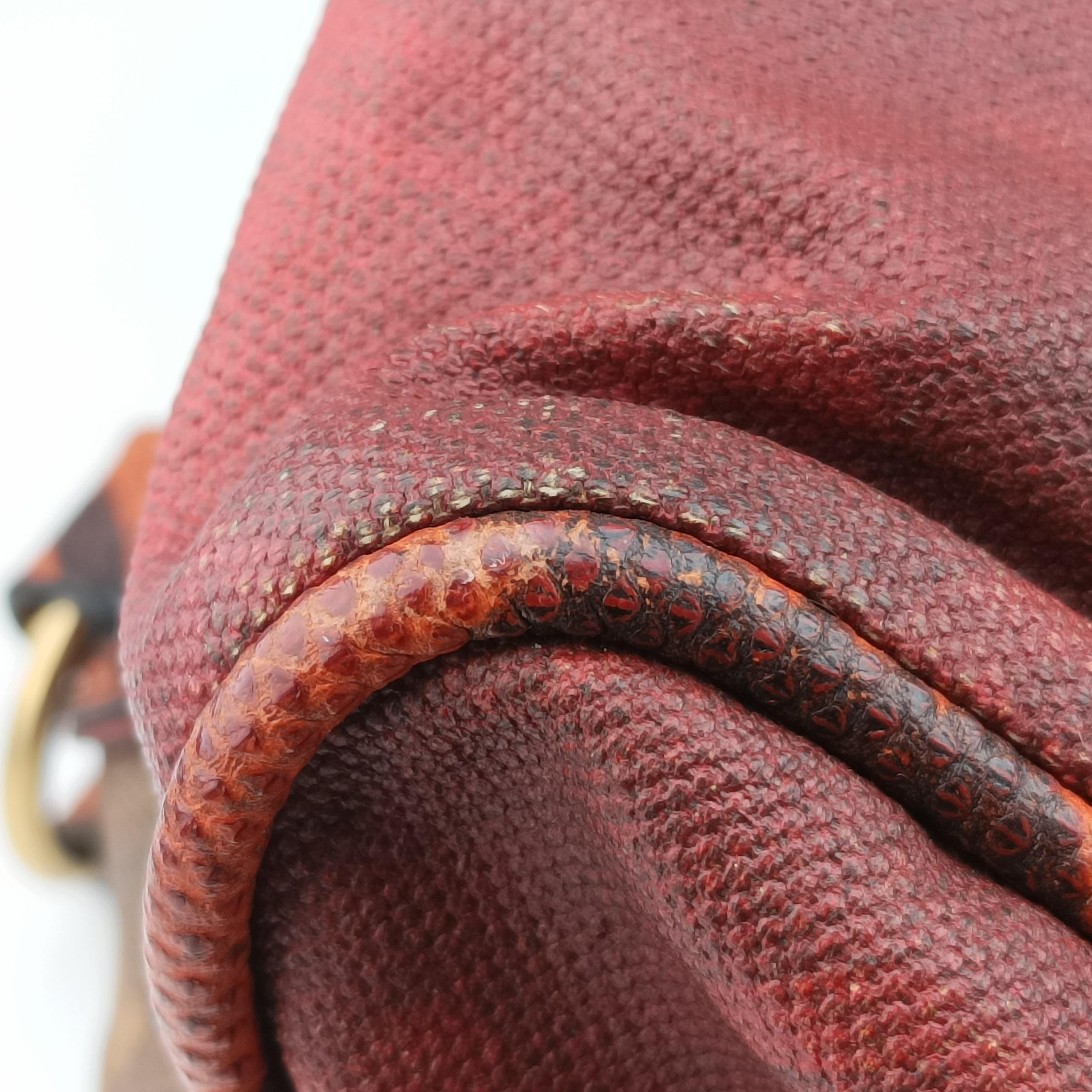 Pre-owned Louis Vuitton Man Crazy rouge×multicolor Monogram Jokes M95737 handbag | stylenewstar