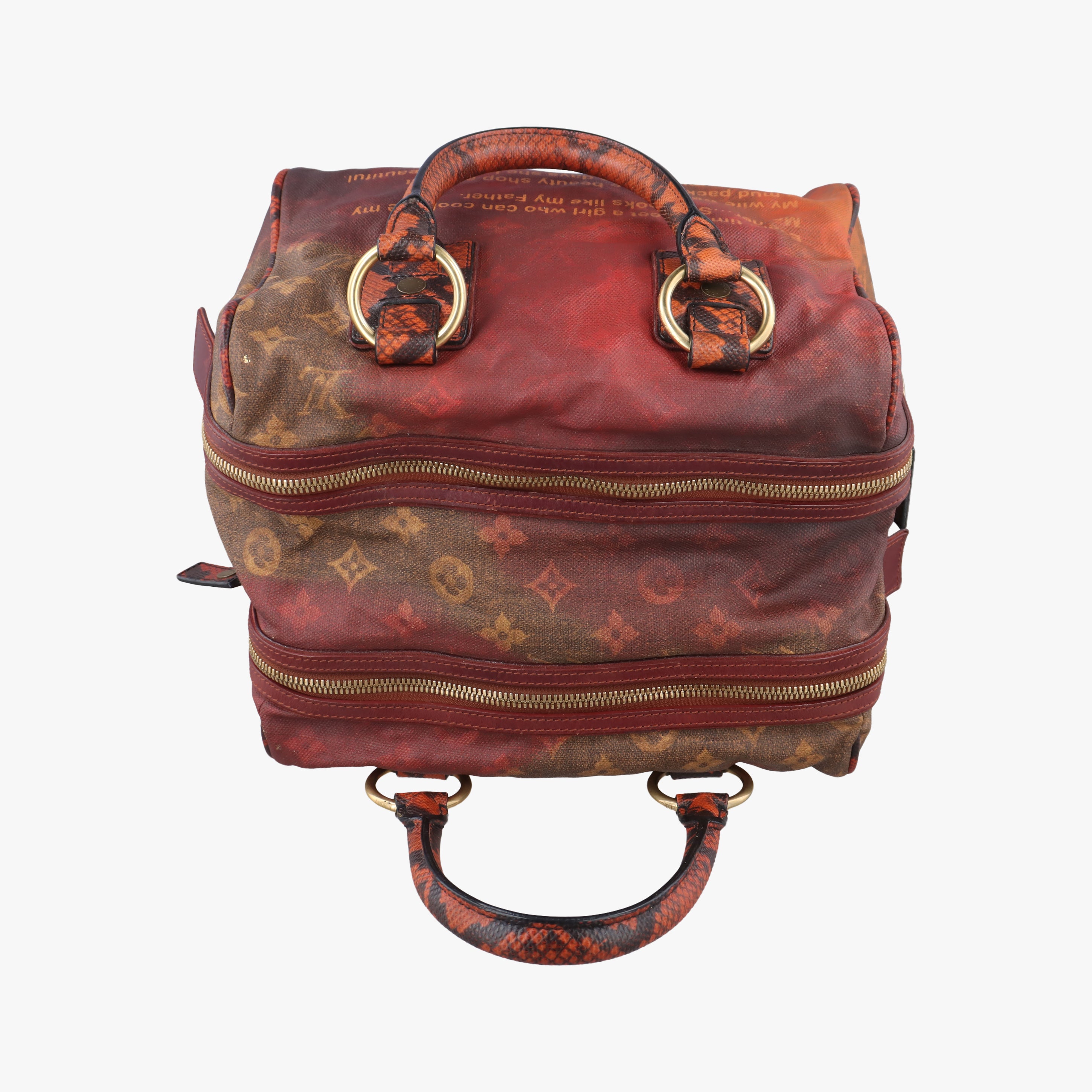 Pre-owned Louis Vuitton Man Crazy rouge×multicolor Monogram Jokes M95737 handbag | stylenewstar