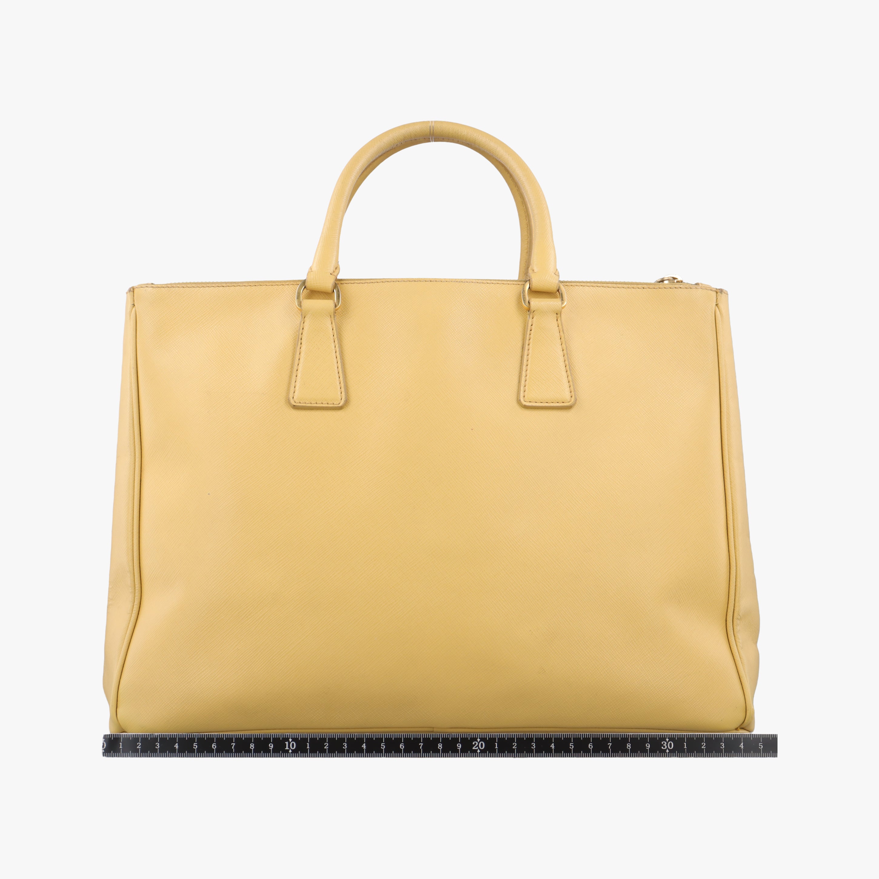 Pre-owned Prada Galleria Yellow SAFFIANO Leather BN1786 handbag | stylenewstar