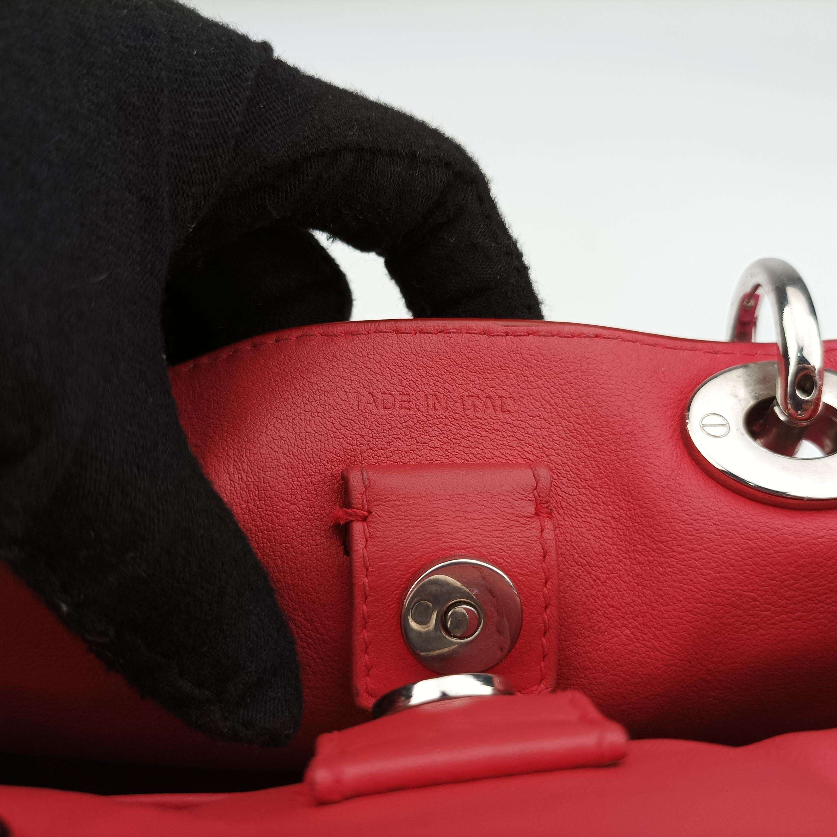 Pre-owned Christian Dior Diorissimo Pink Leather  shoulderbag | stylenewstar