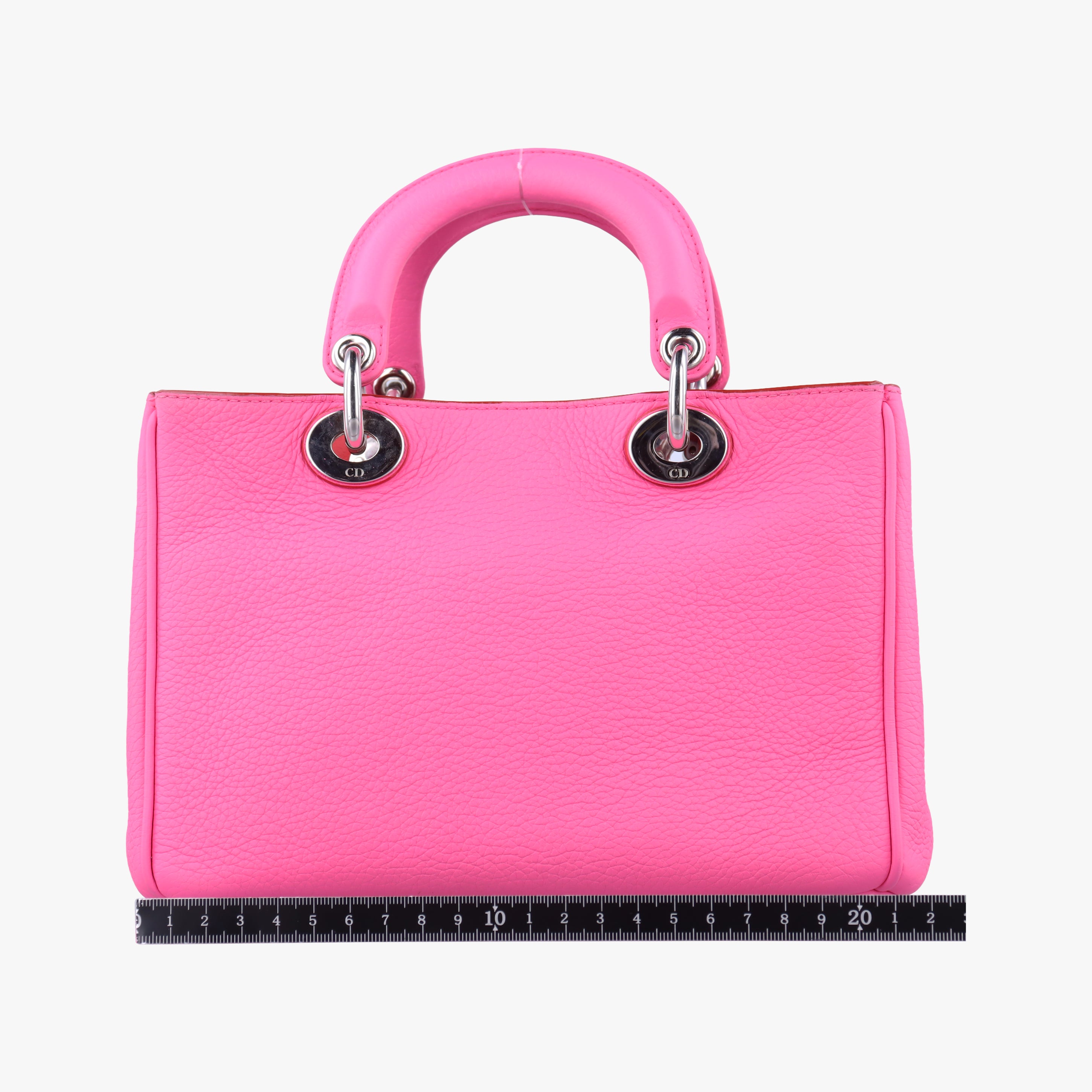 Pre-owned Christian Dior Diorissimo Pink Leather  shoulderbag | stylenewstar