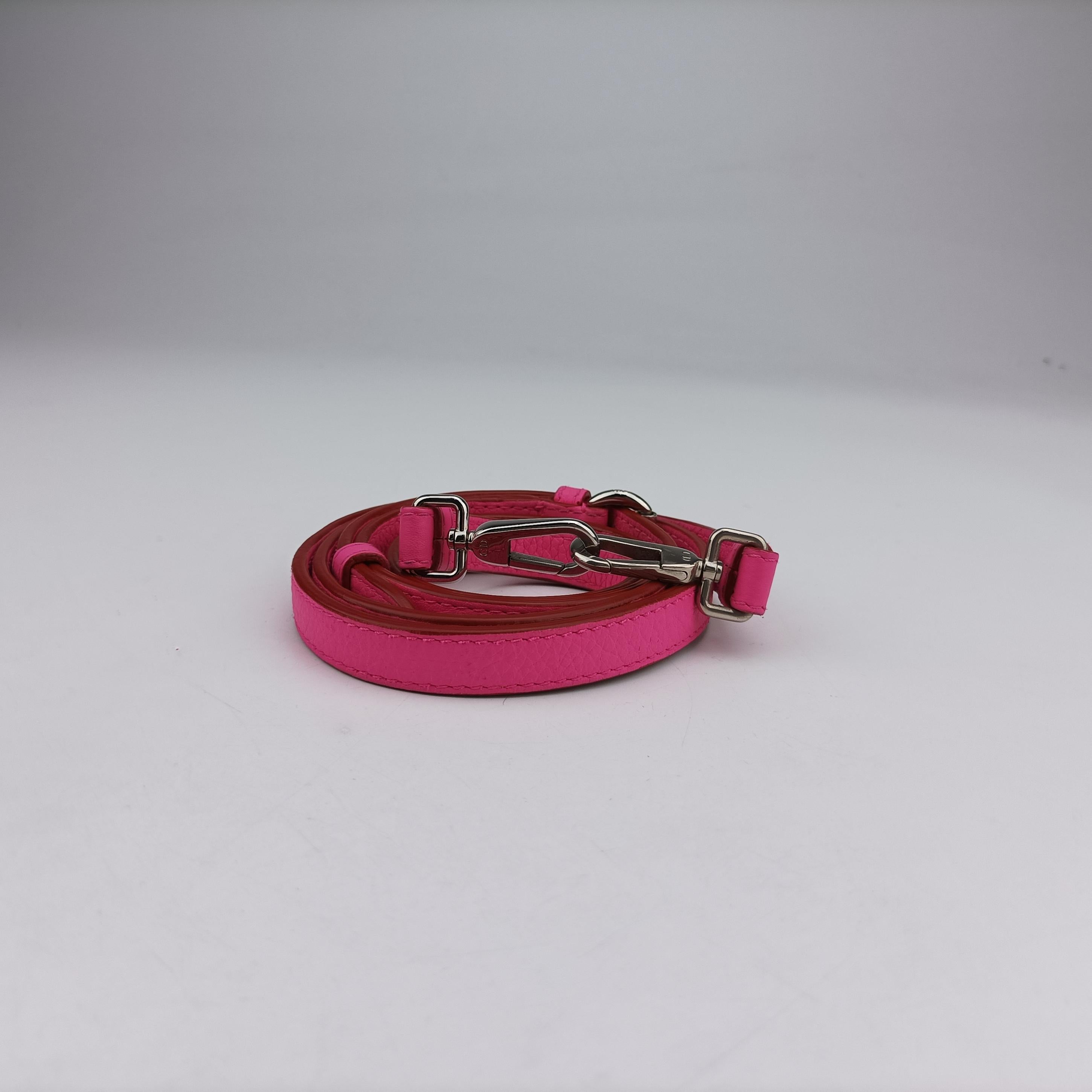 Pre-owned Christian Dior Diorissimo Pink Leather  shoulderbag | stylenewstar