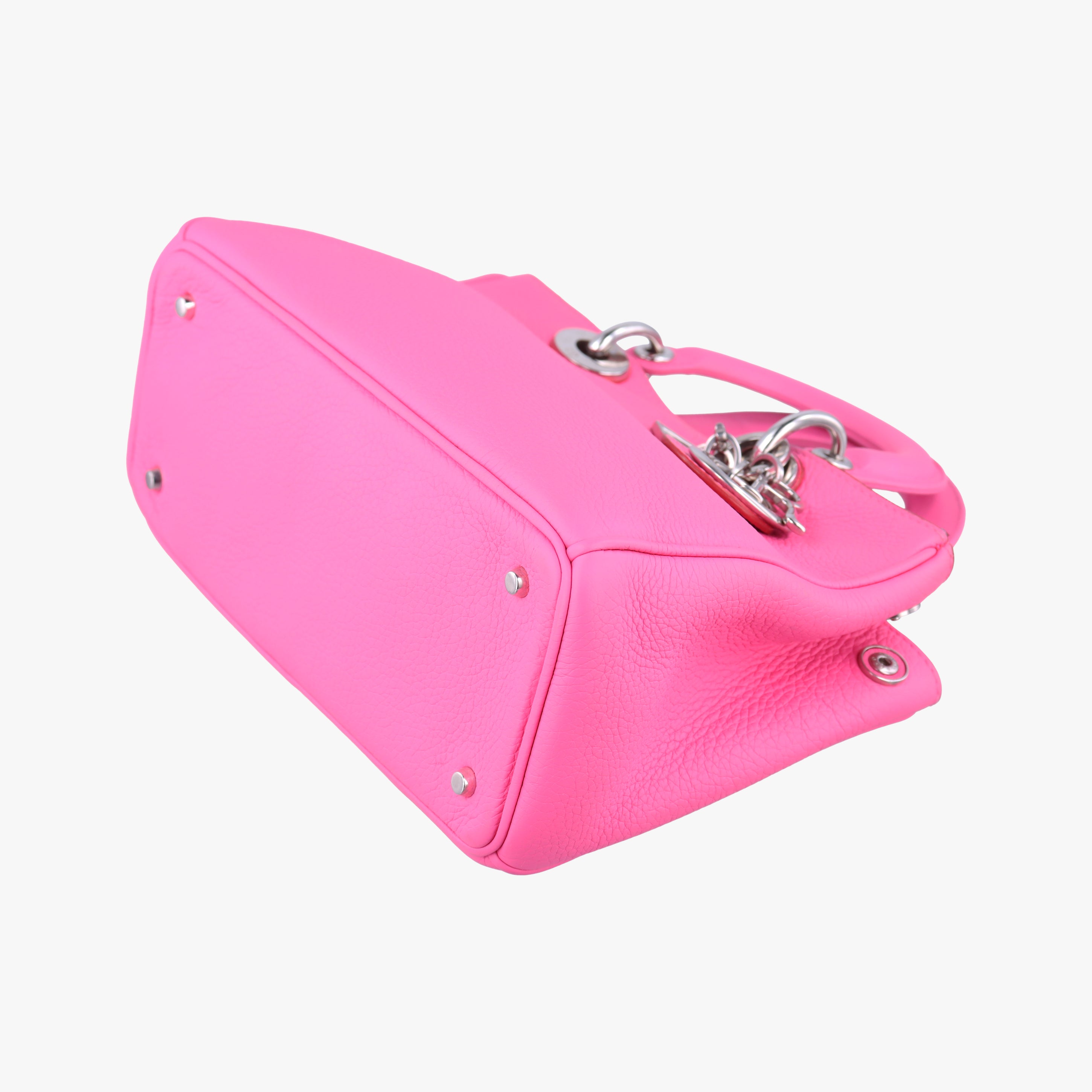 Pre-owned Christian Dior Diorissimo Pink Leather  shoulderbag | stylenewstar