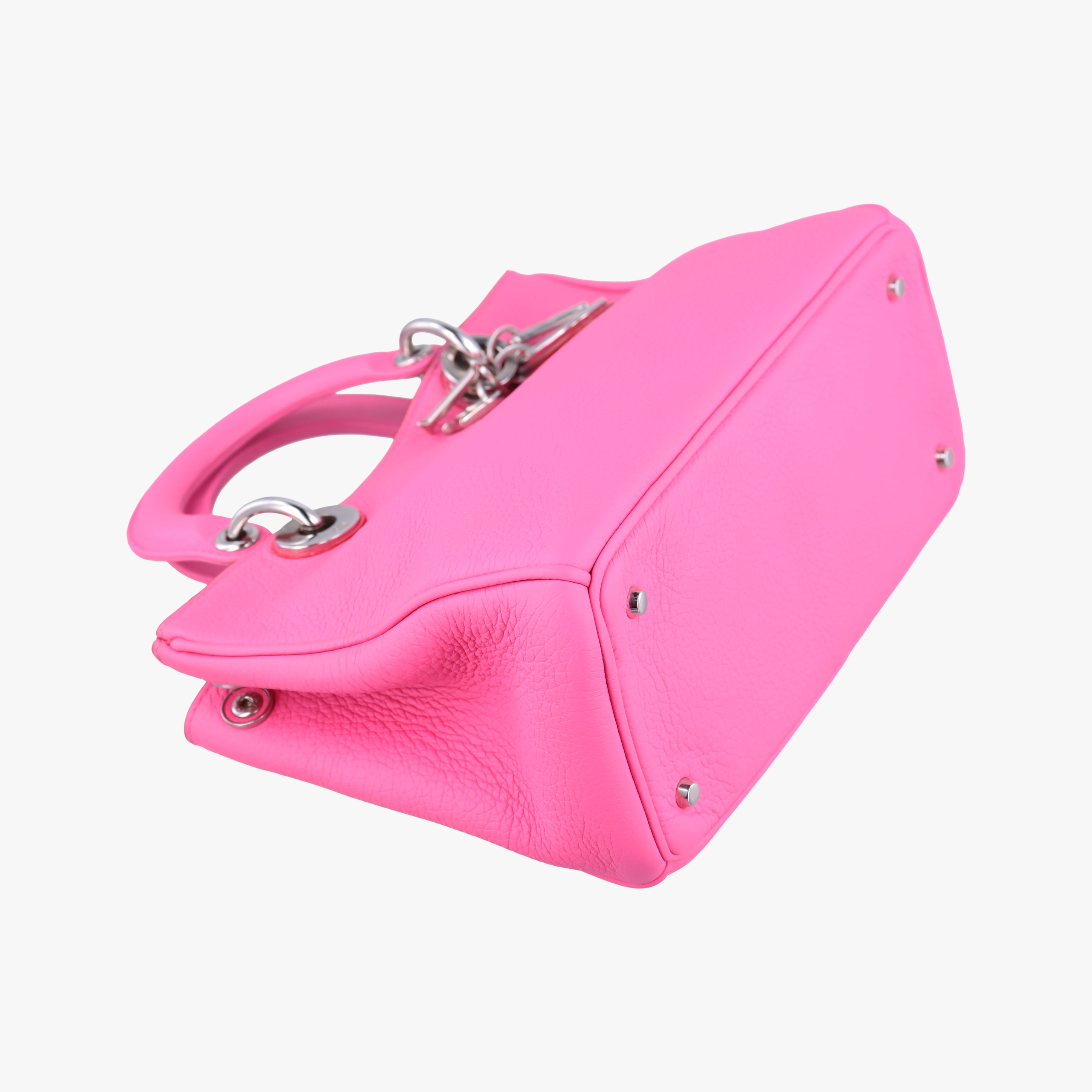 Pre-owned Christian Dior Diorissimo Pink Leather  shoulderbag | stylenewstar