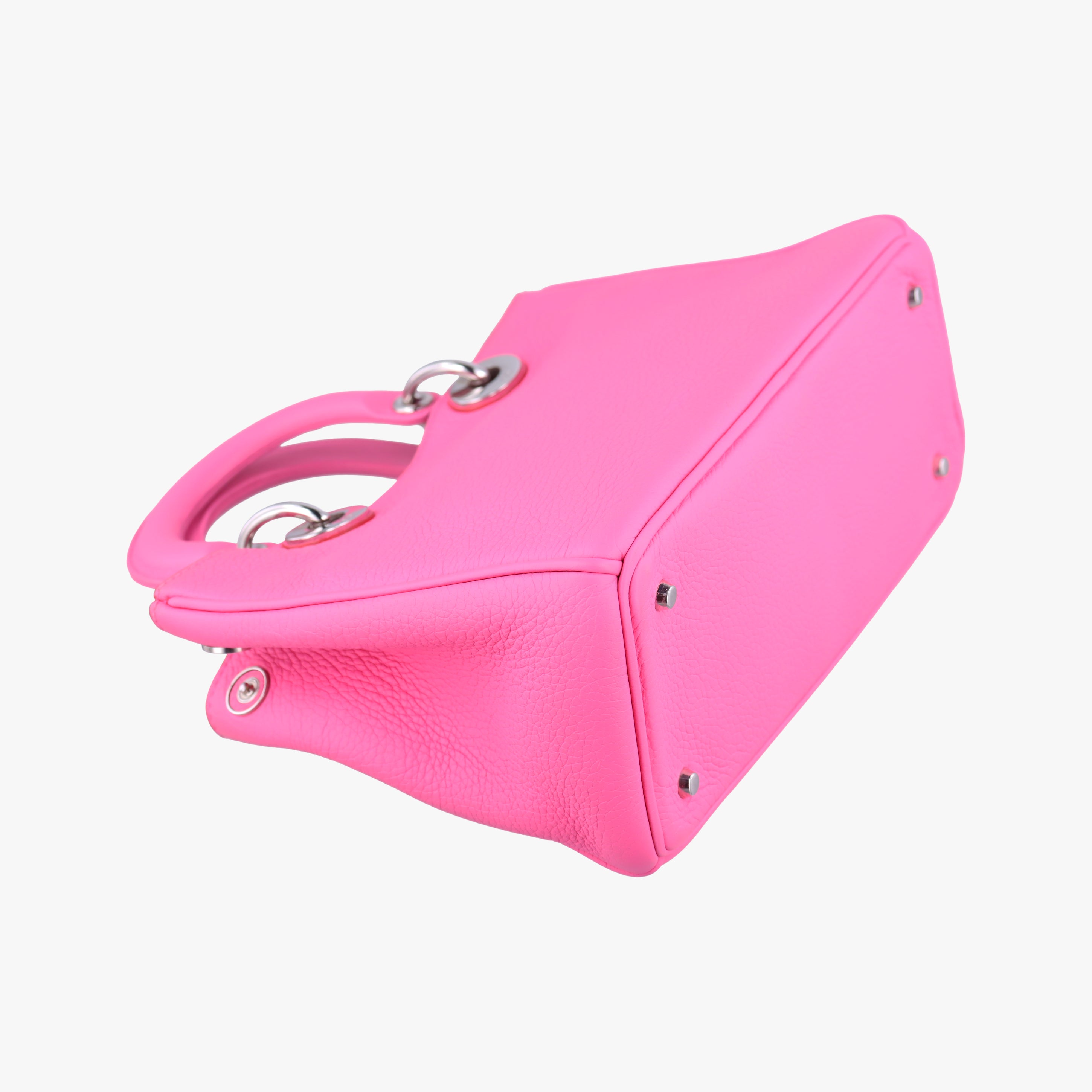 Pre-owned Christian Dior Diorissimo Pink Leather  shoulderbag | stylenewstar