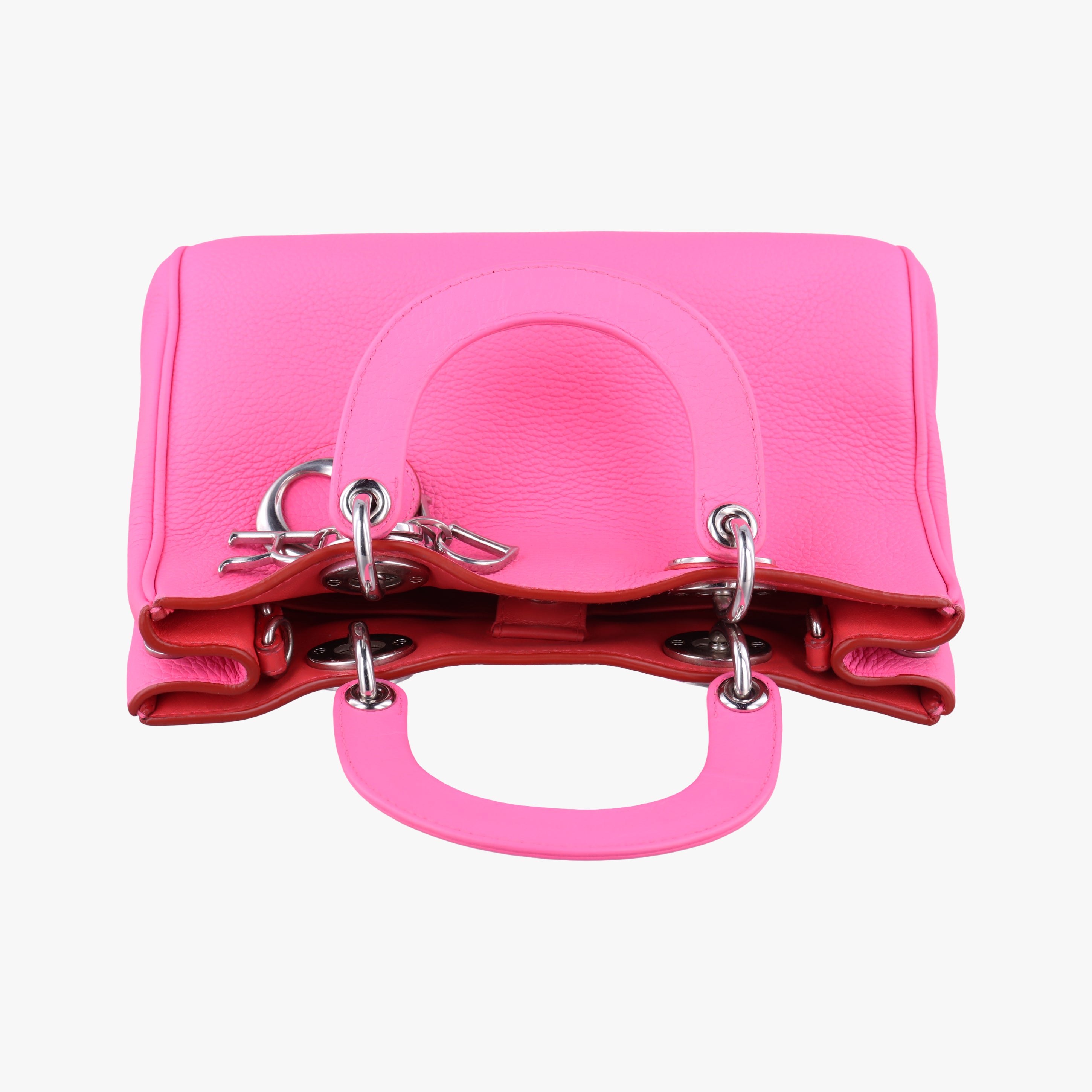 Pre-owned Christian Dior Diorissimo Pink Leather  shoulderbag | stylenewstar