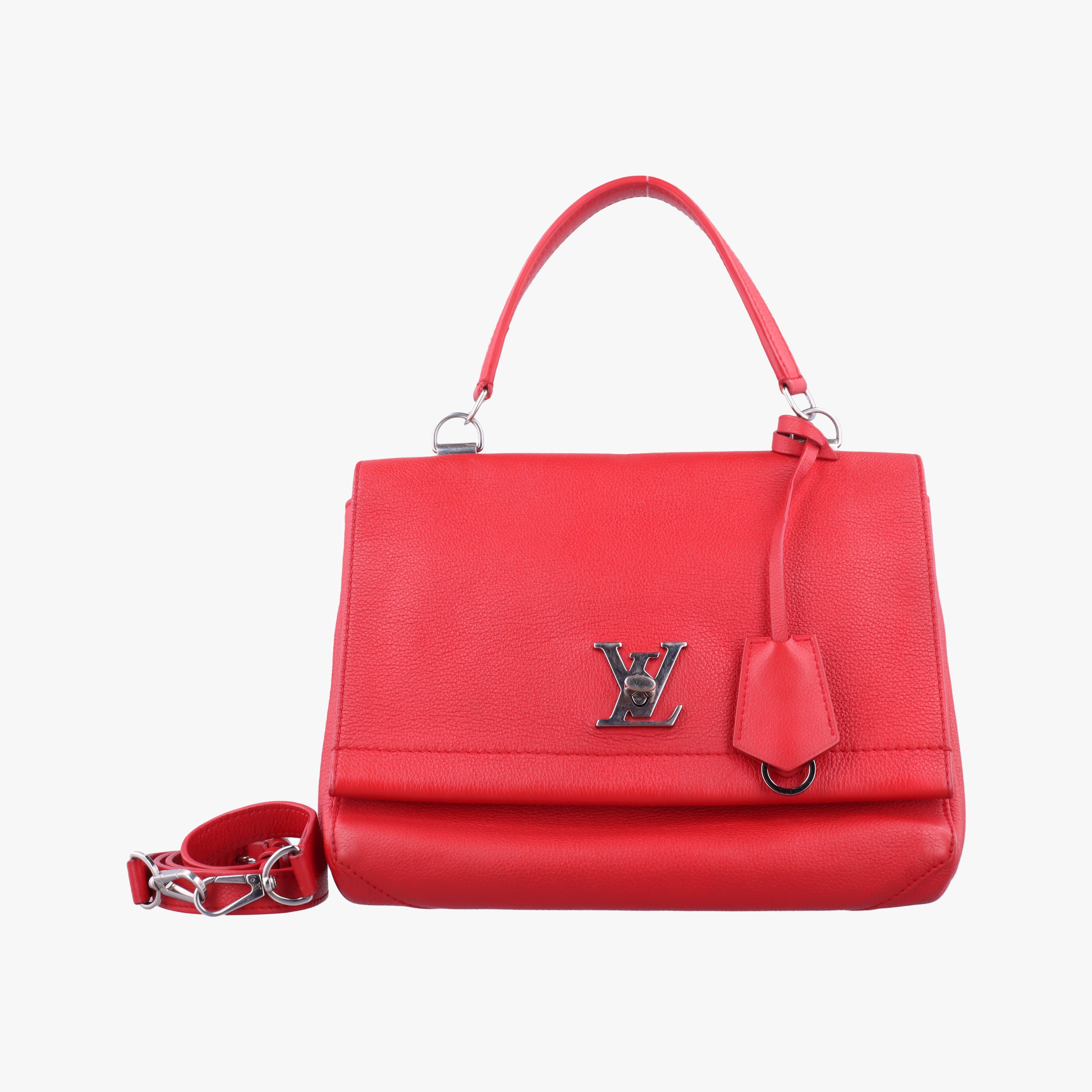Pre-owned Louis Vuitton Lockme II ruby leather M50363 shoulderbag | stylenewstar