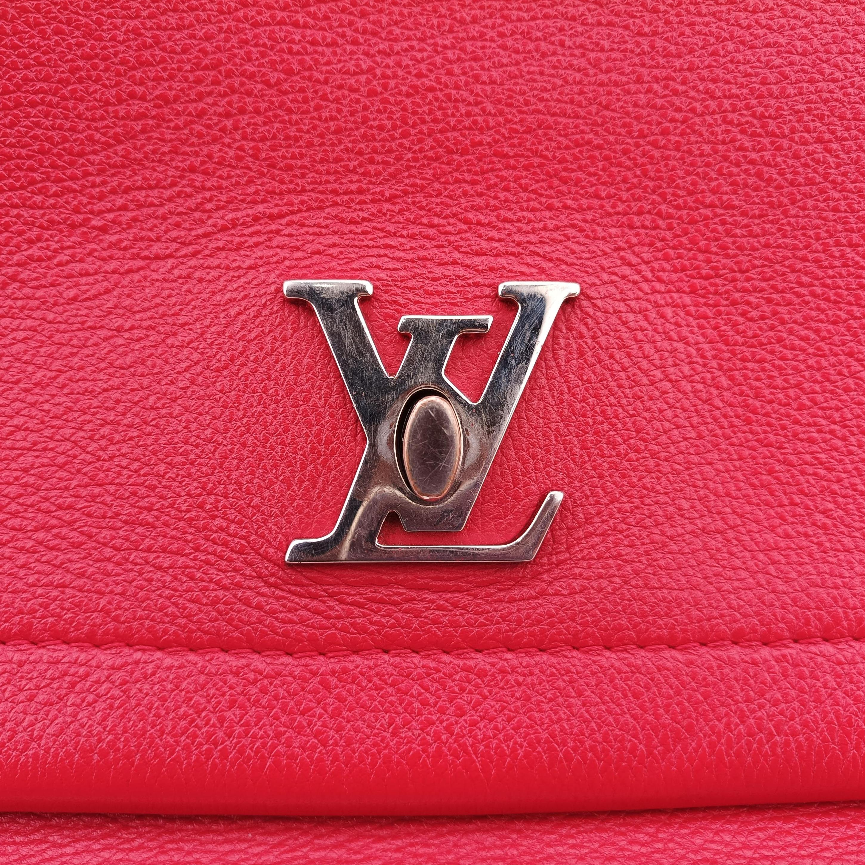 Pre-owned Louis Vuitton Lockme II ruby leather M50363 shoulderbag | stylenewstar