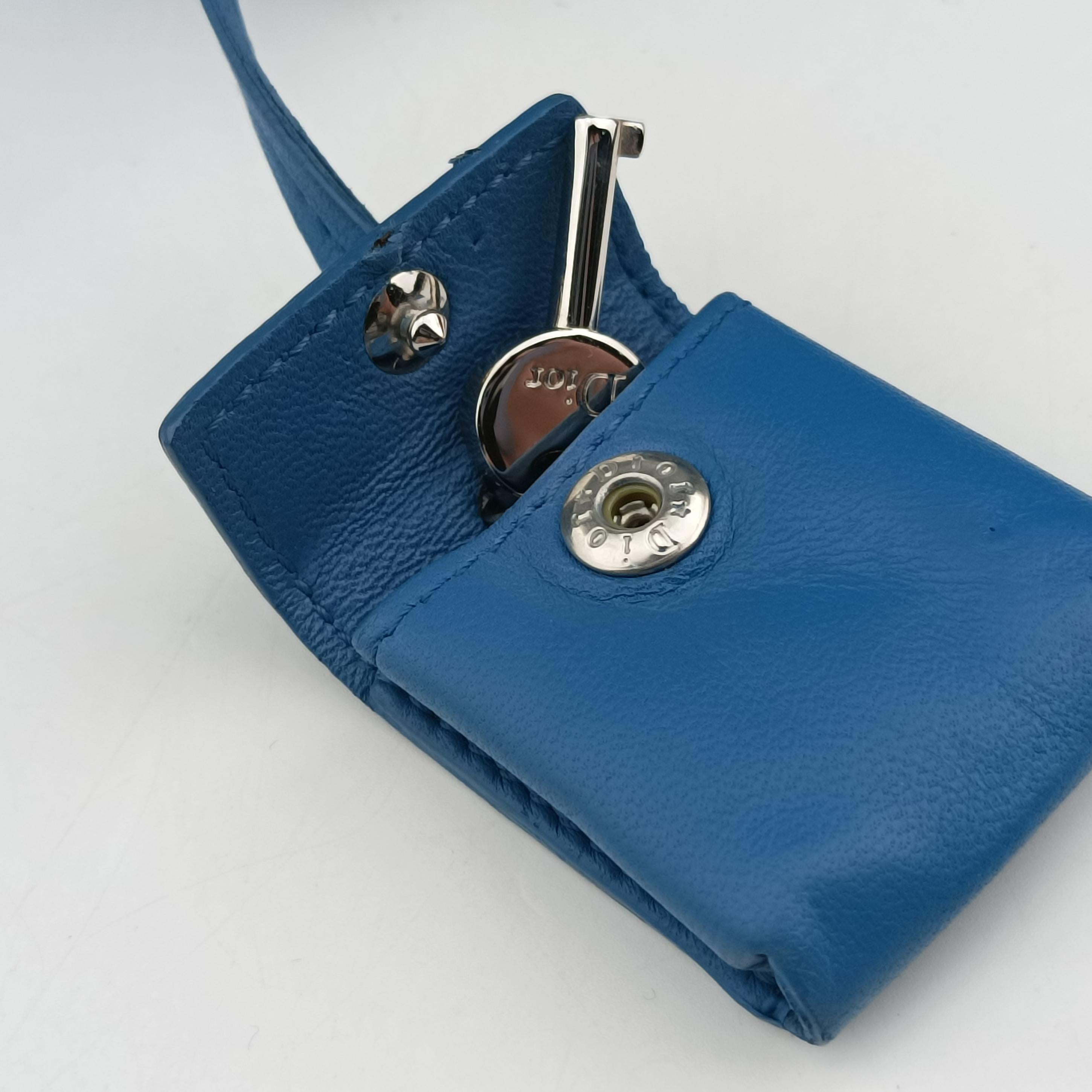 Secondhand Christian Dior Miss Dior Canage Blue lambskin  shoulderbag | stylenewstar