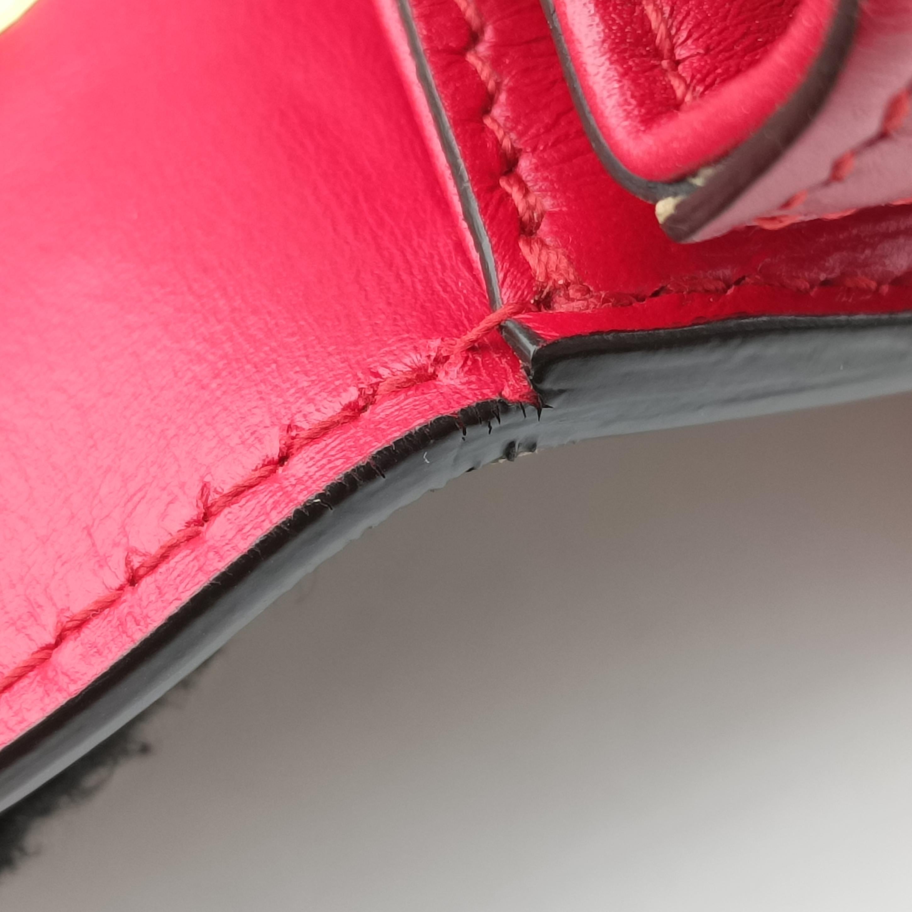 Secondhand Gucci Queen Margaret Ivory×Red×Navy Leather 476542 shoulderbag | stylenewstar