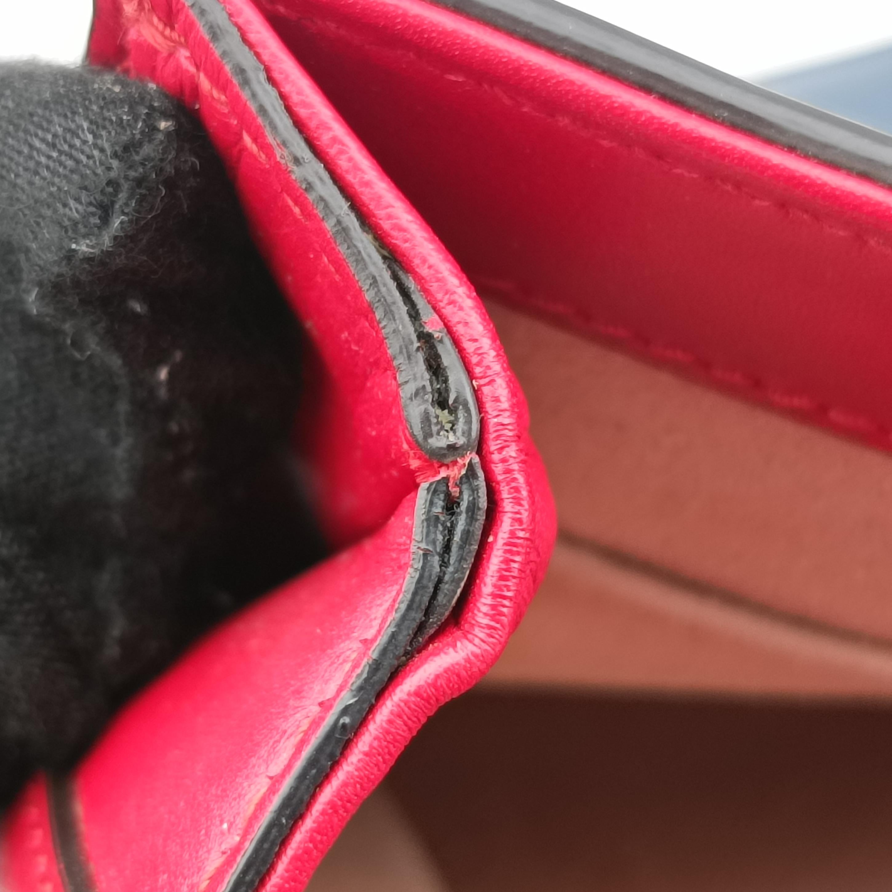 Secondhand Gucci Queen Margaret Ivory×Red×Navy Leather 476542 shoulderbag | stylenewstar