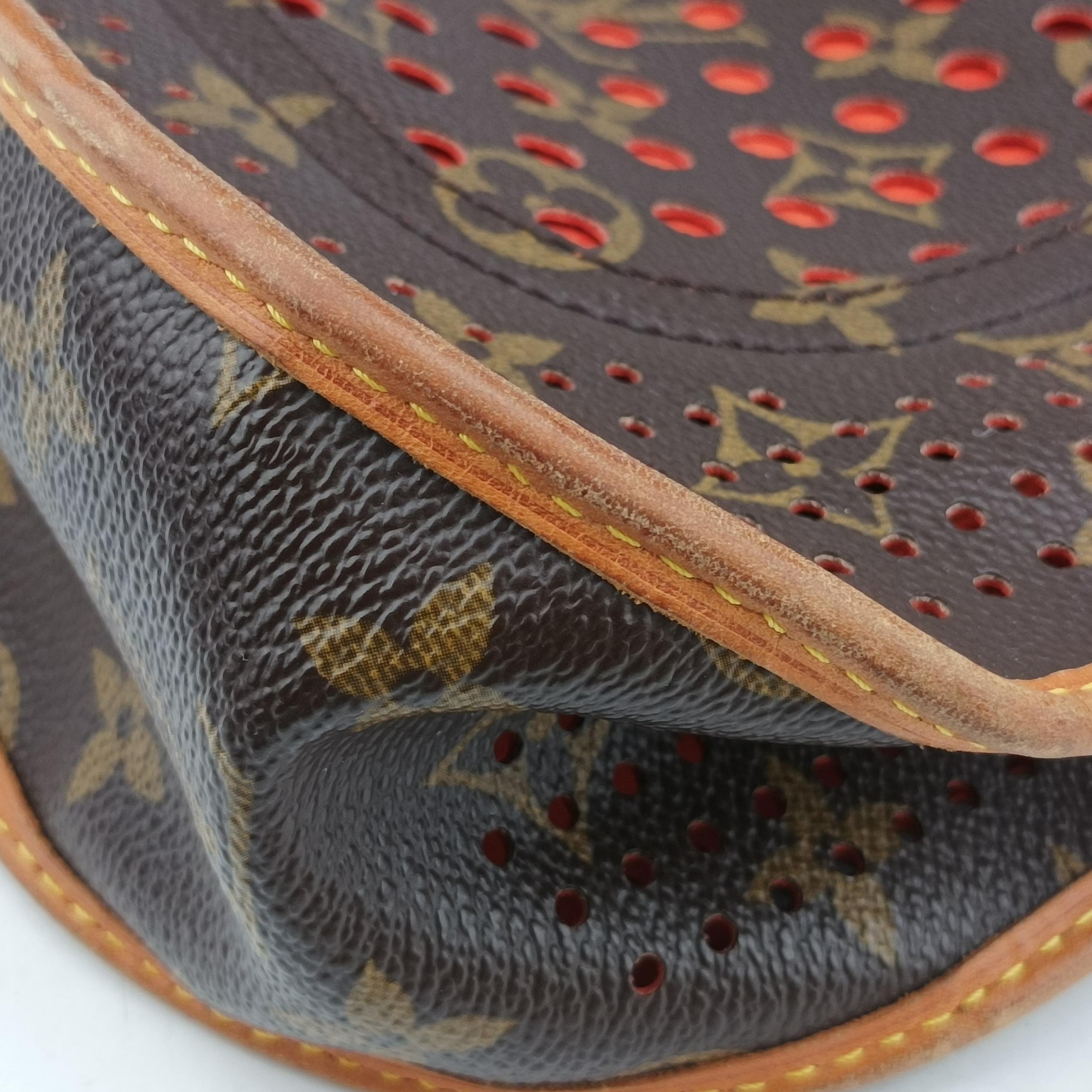 Pre-owned Louis Vuitton Musette brown×Orange Monogram Perforated M95174 shoulderbag | stylenewstar