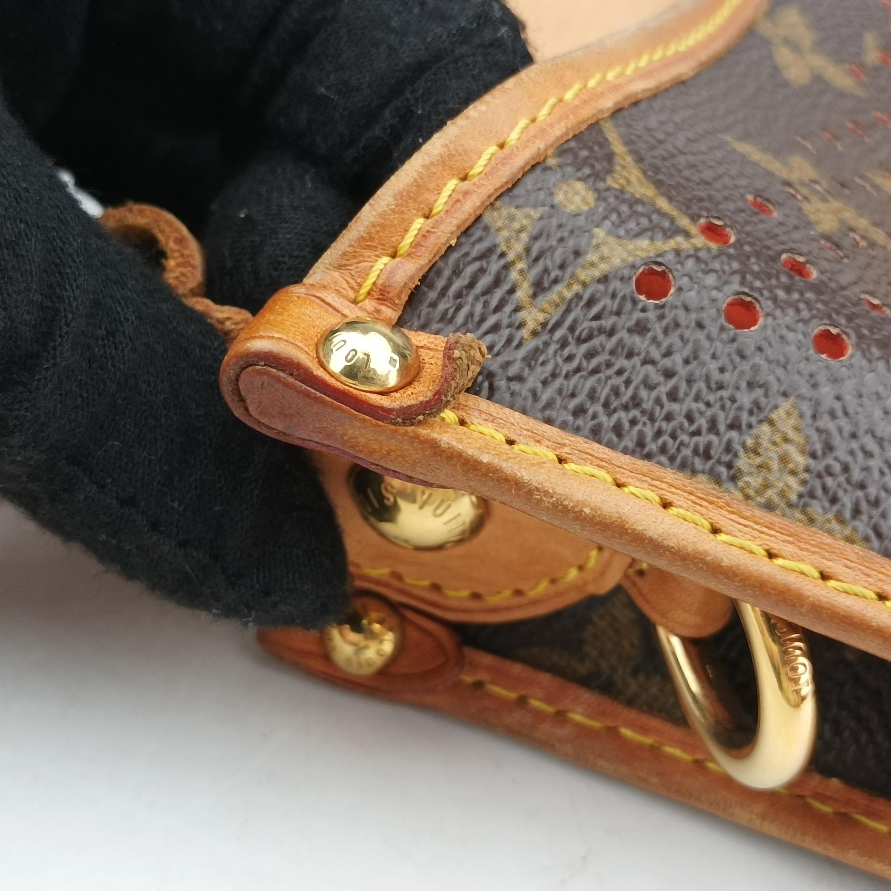 Pre-owned Louis Vuitton Musette brown×Orange Monogram Perforated M95174 shoulderbag | stylenewstar