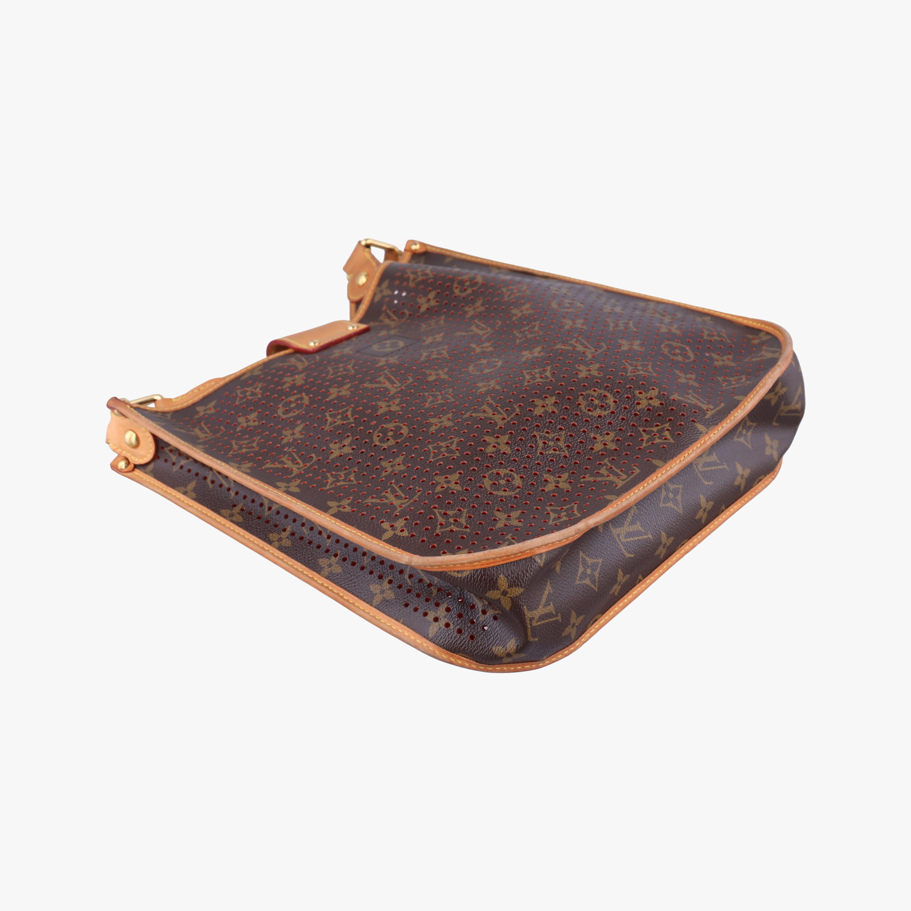 Pre-owned Louis Vuitton Musette brown×Orange Monogram Perforated M95174 shoulderbag | stylenewstar
