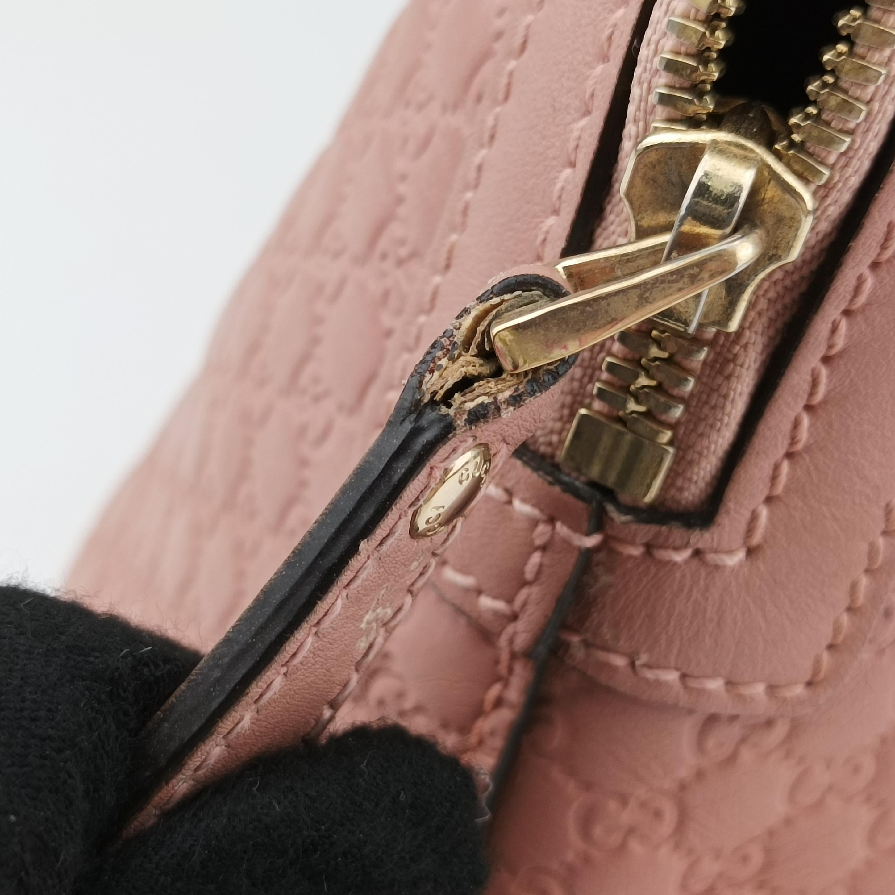 Pre-owned Gucci Microguccissima Pink Leather 449663 shoulderbag | stylenewstar