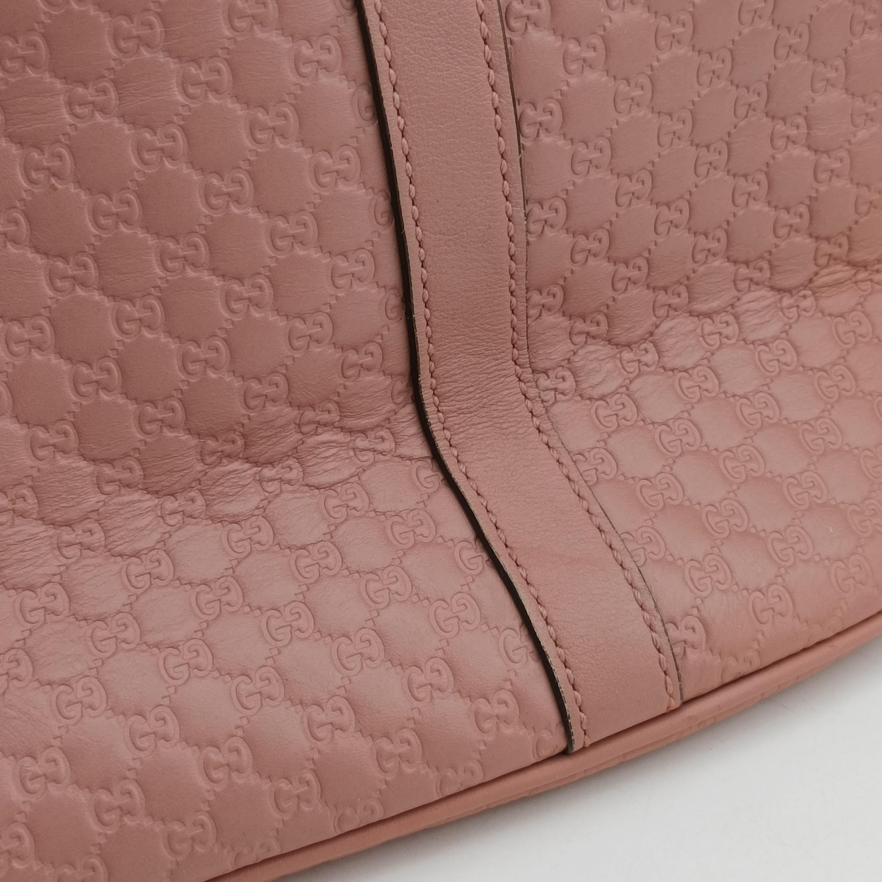 Pre-owned Gucci Microguccissima Pink Leather 449663 shoulderbag | stylenewstar