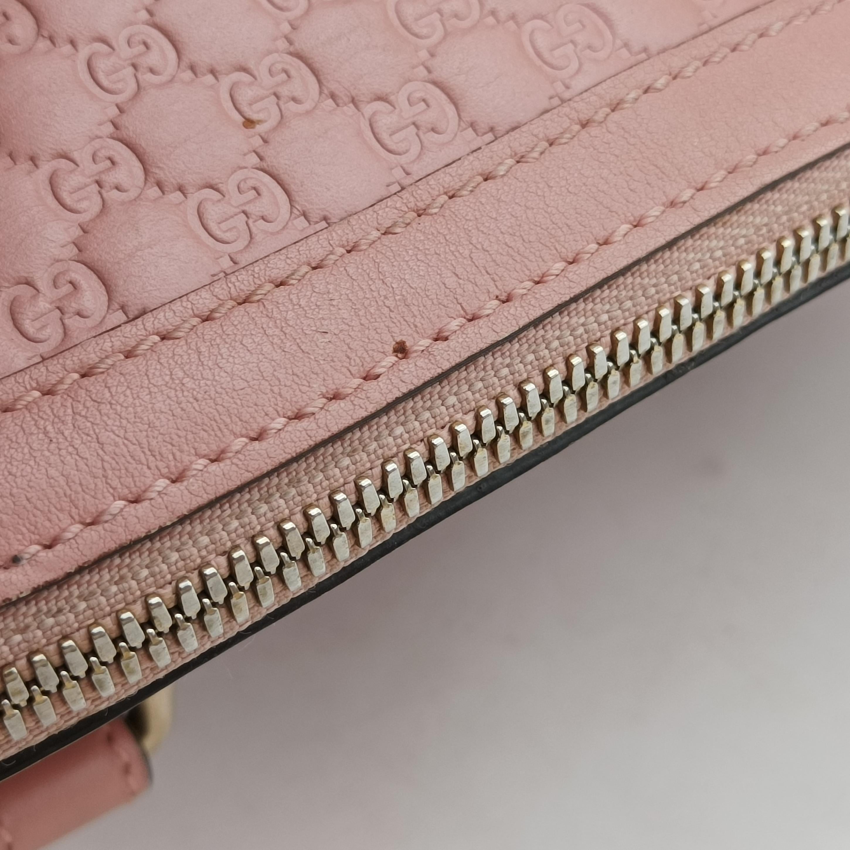 Pre-owned Gucci Microguccissima Pink Leather 449663 shoulderbag | stylenewstar