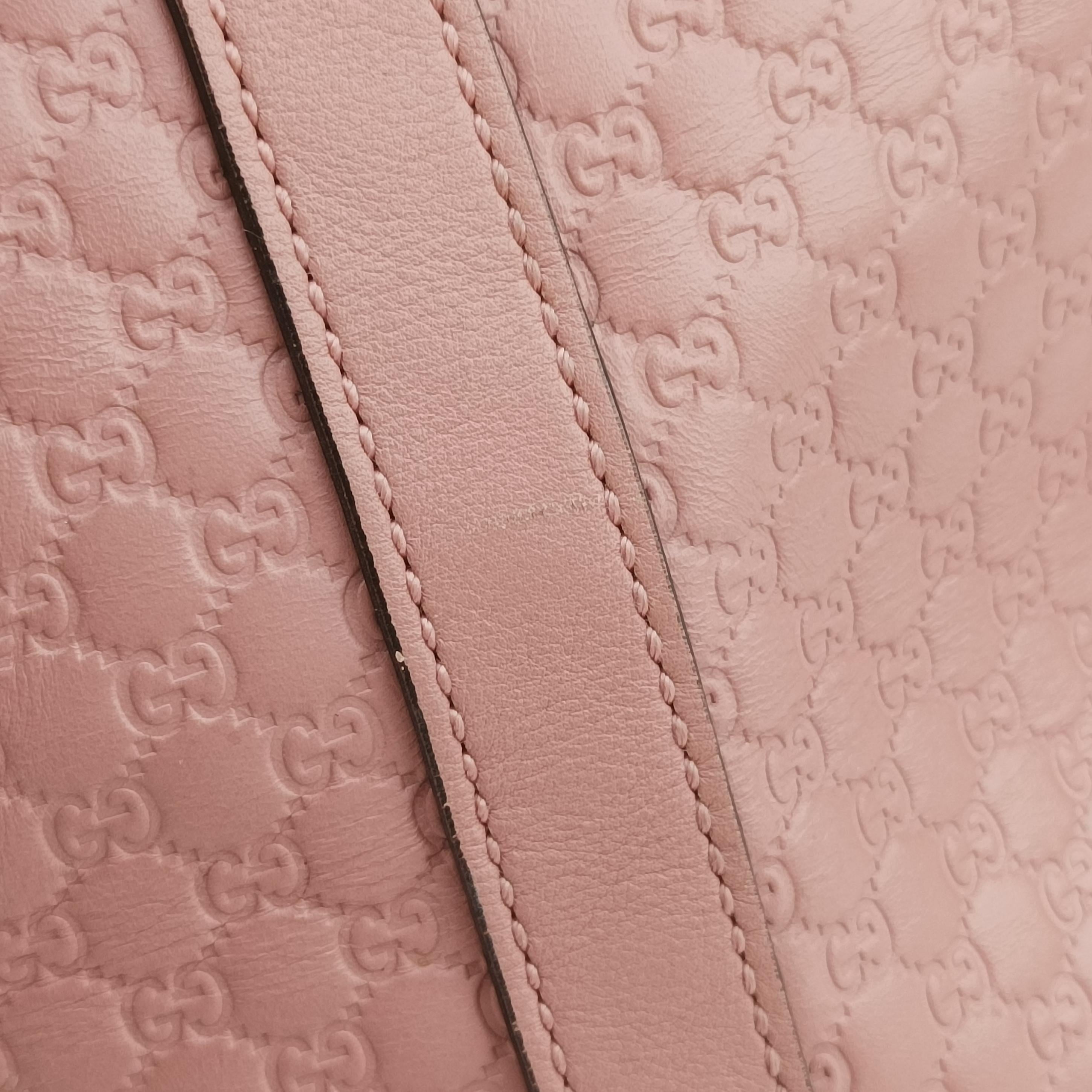 Pre-owned Gucci Microguccissima Pink Leather 449663 shoulderbag | stylenewstar
