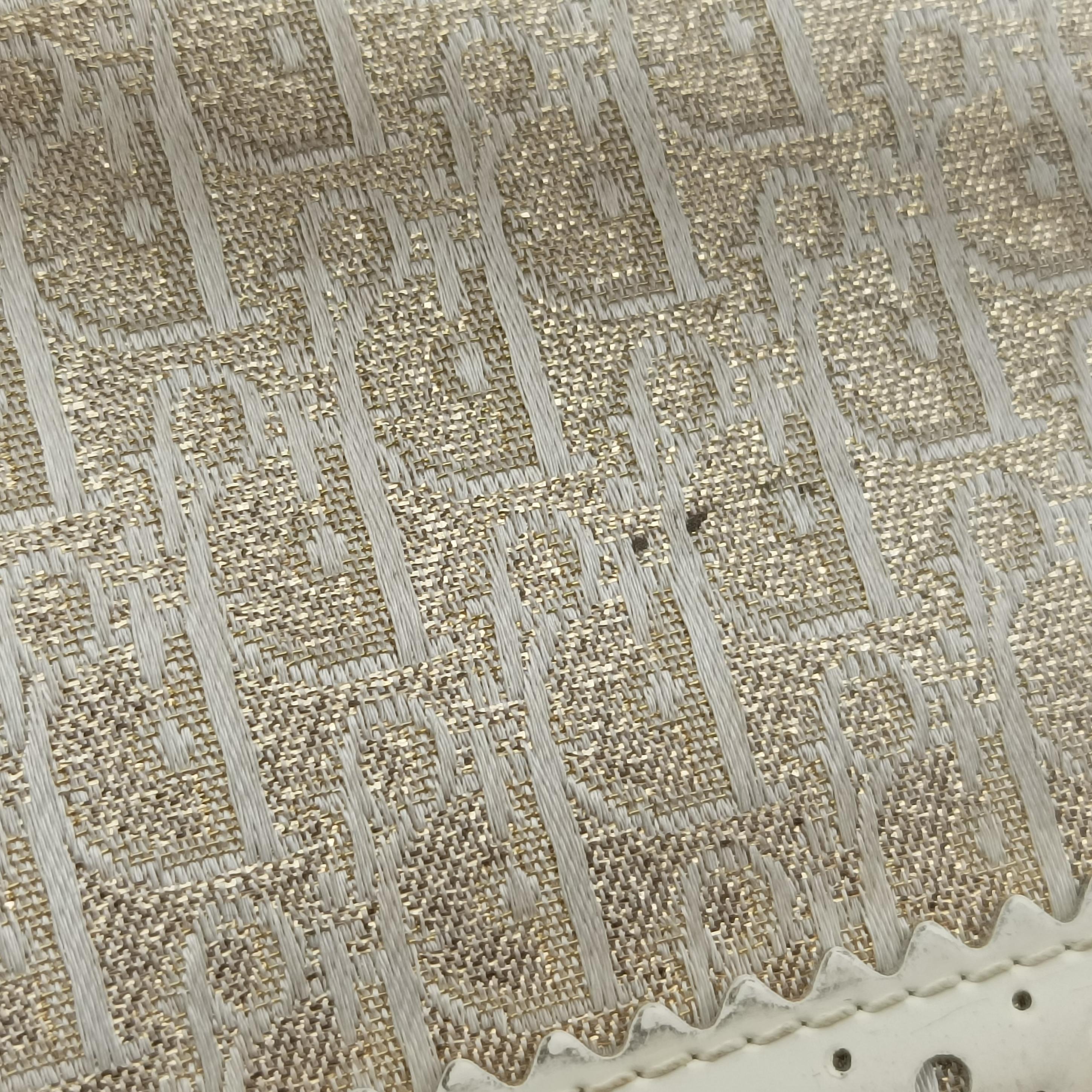 Secondhand Christian Dior D Trick Trotter White Canvas x Leather  shoulderbag | stylenewstar