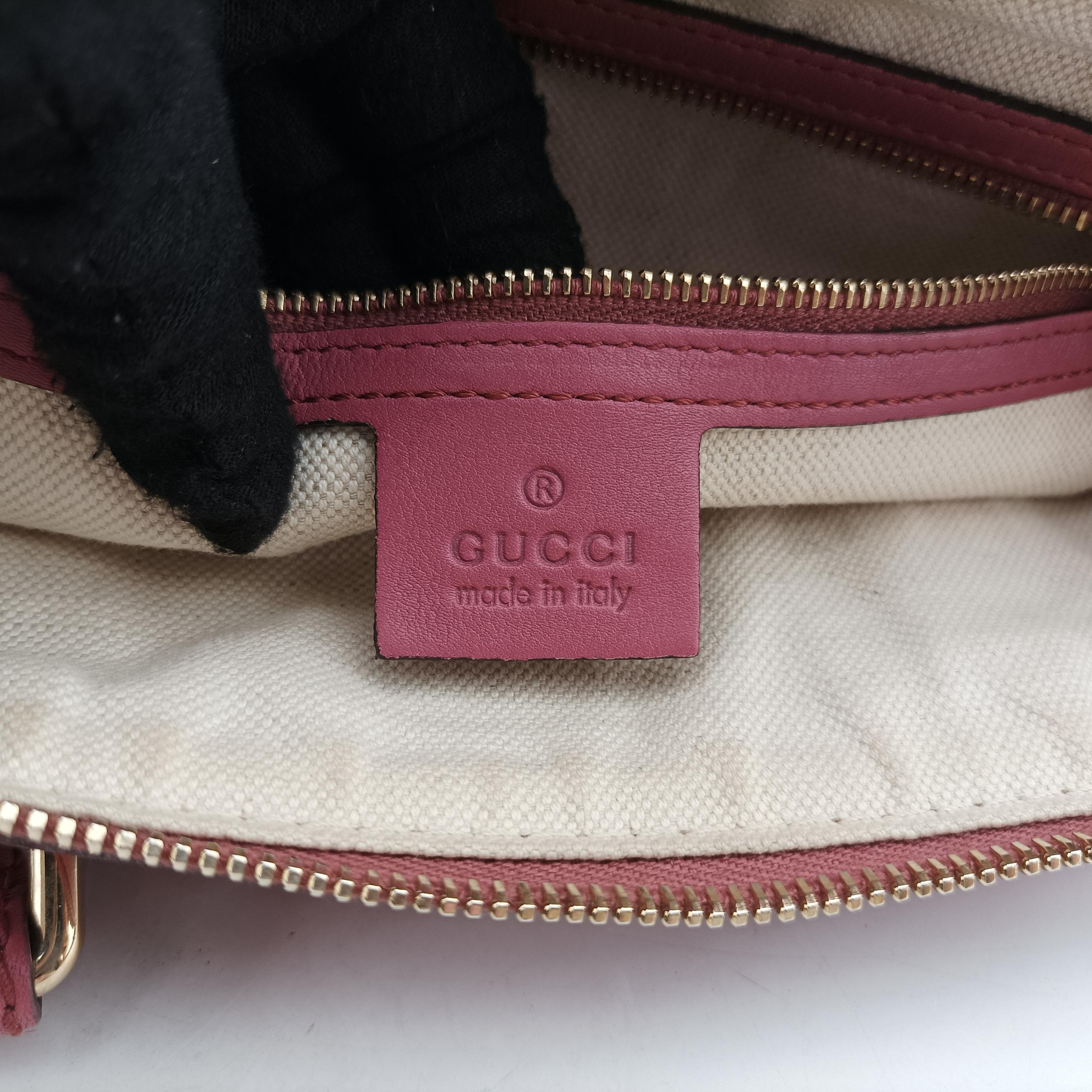Secondhand Gucci Sherry Line Pink Leather 247205 shoulderbag | stylenewstar