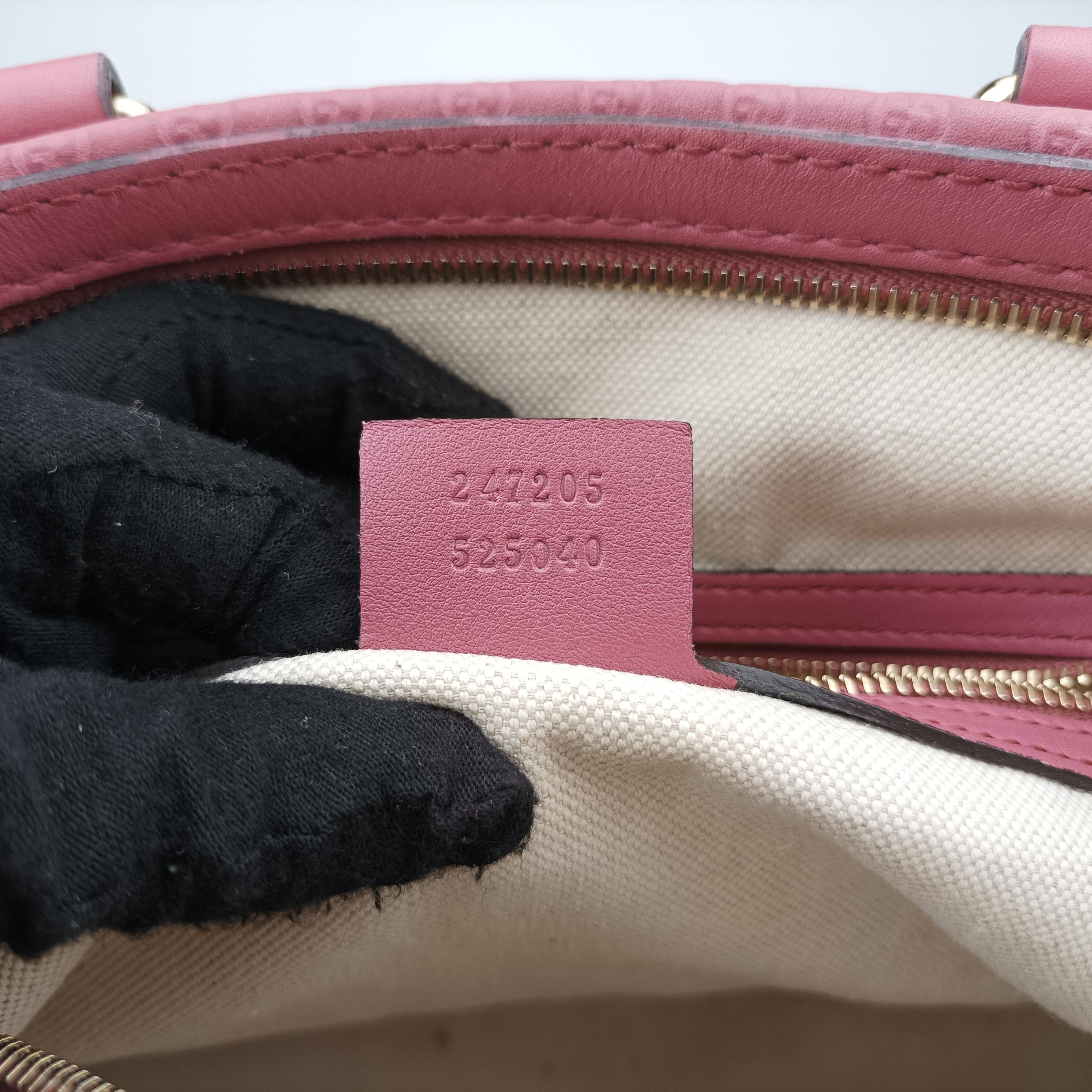 Secondhand Gucci Sherry Line Pink Leather 247205 shoulderbag | stylenewstar