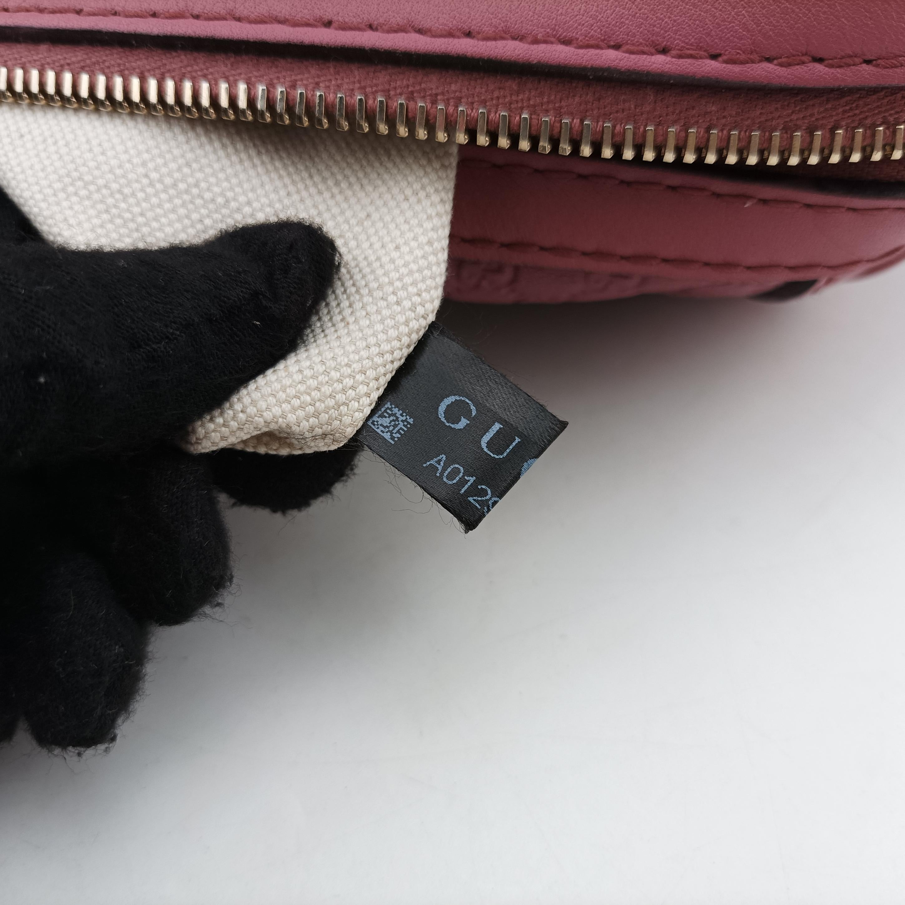 Secondhand Gucci Sherry Line Pink Leather 247205 shoulderbag | stylenewstar