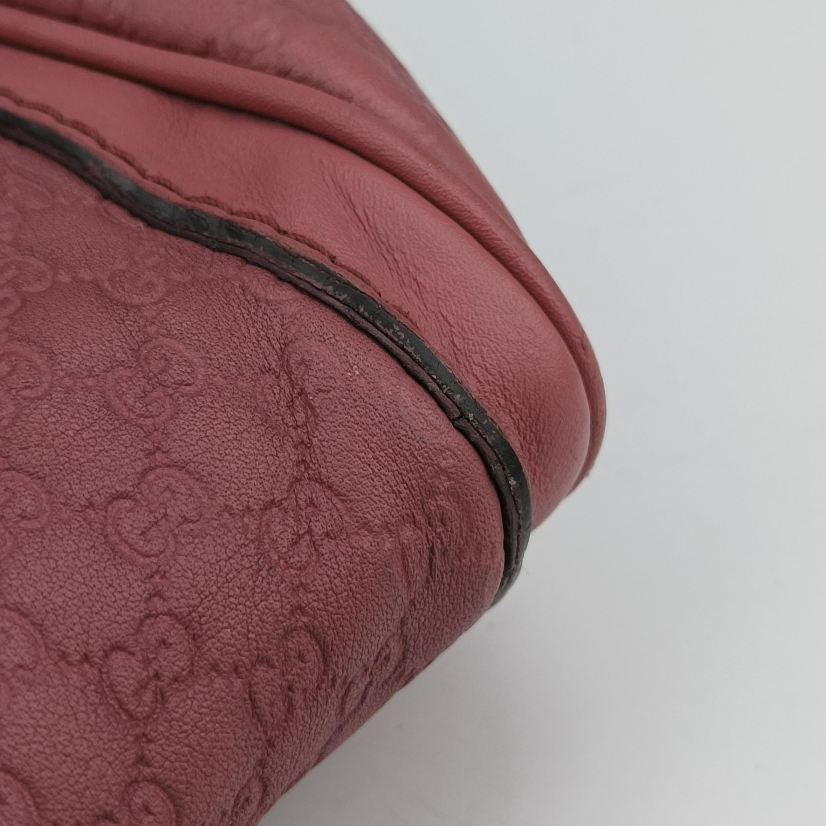 Secondhand Gucci Sherry Line Pink Leather 247205 shoulderbag | stylenewstar