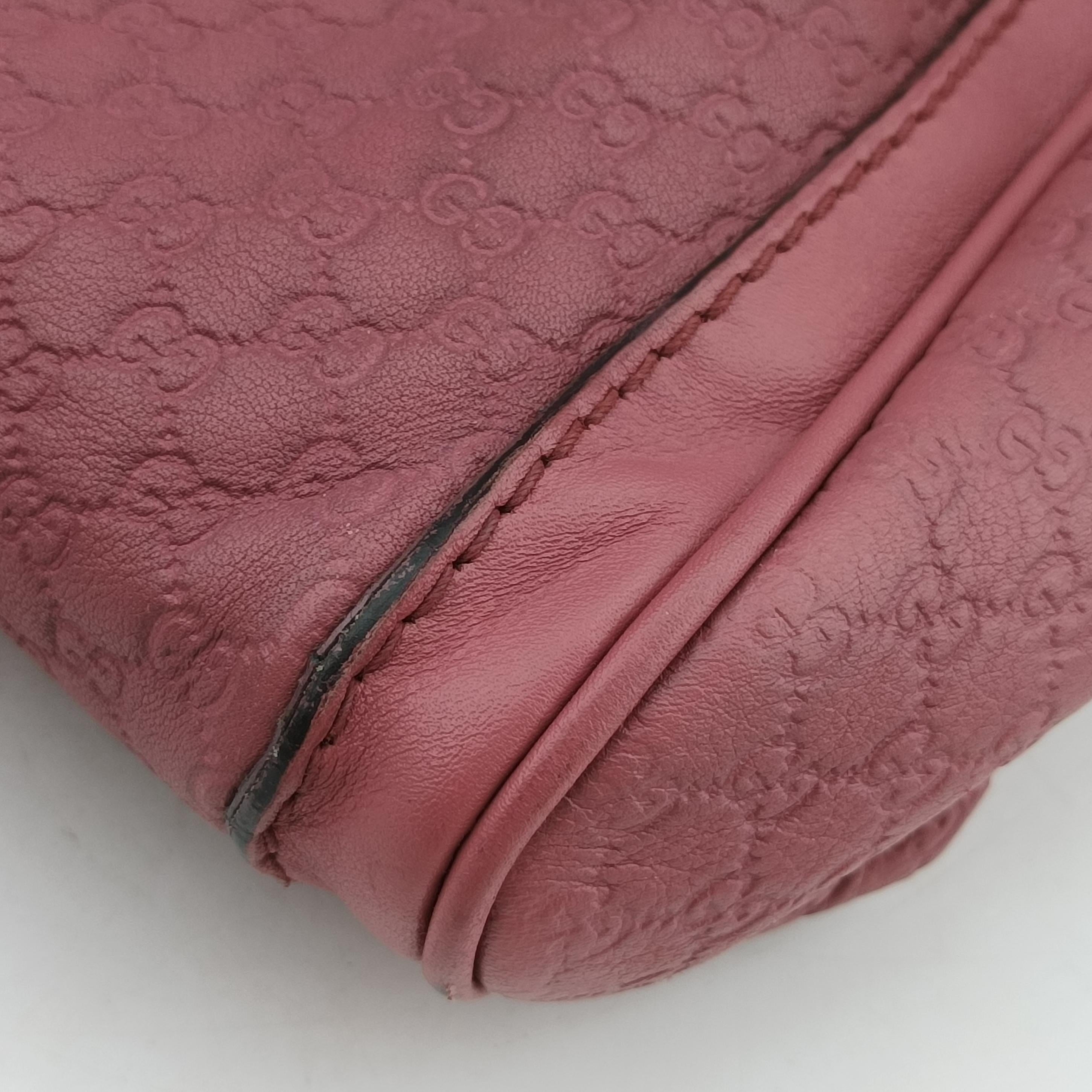 Secondhand Gucci Sherry Line Pink Leather 247205 shoulderbag | stylenewstar