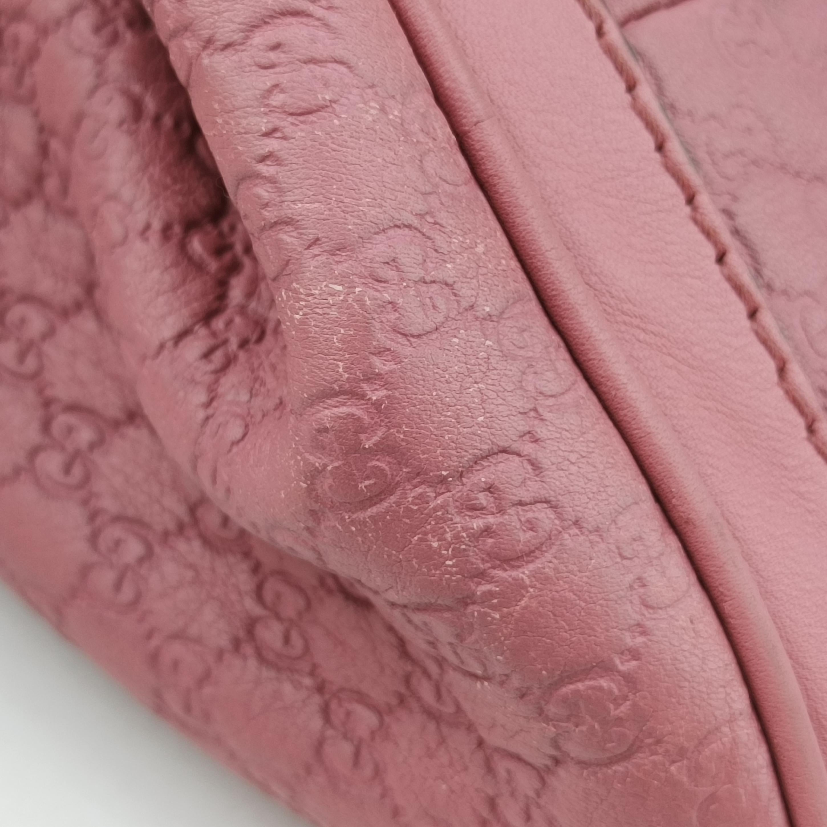 Secondhand Gucci Sherry Line Pink Leather 247205 shoulderbag | stylenewstar