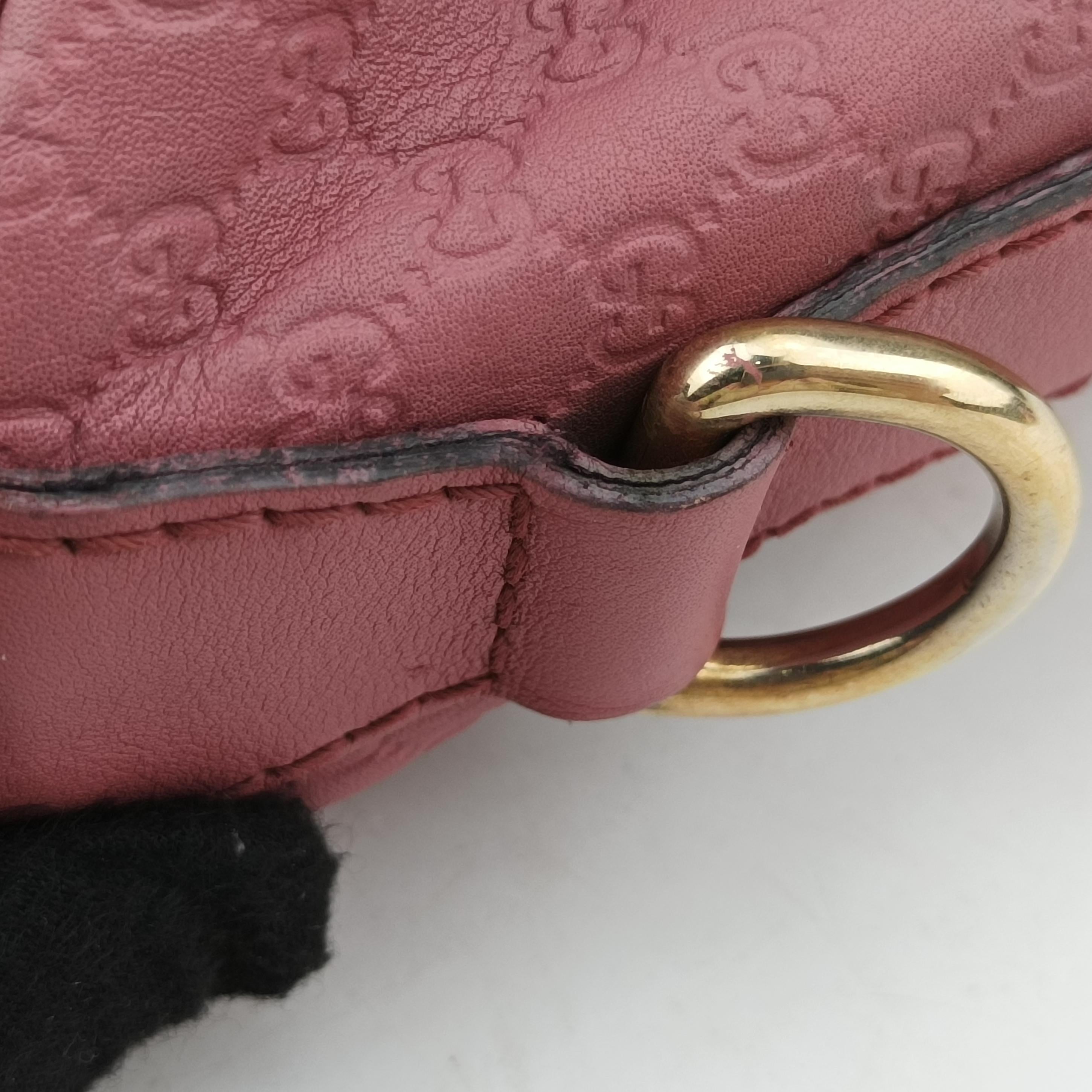Secondhand Gucci Sherry Line Pink Leather 247205 shoulderbag | stylenewstar