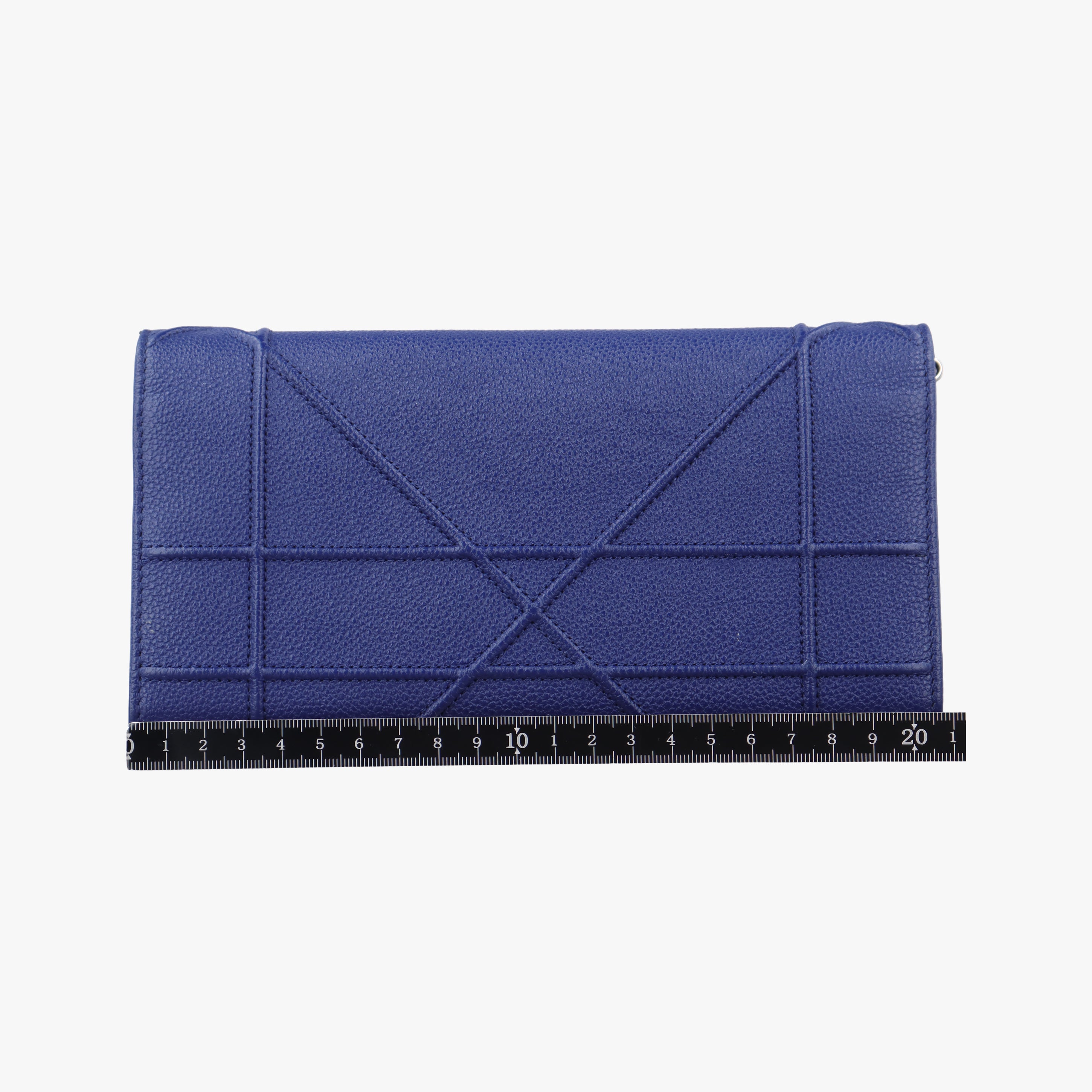 Pre-owned Christian Dior Diorama Blue Leather  shoulderbag | stylenewstar