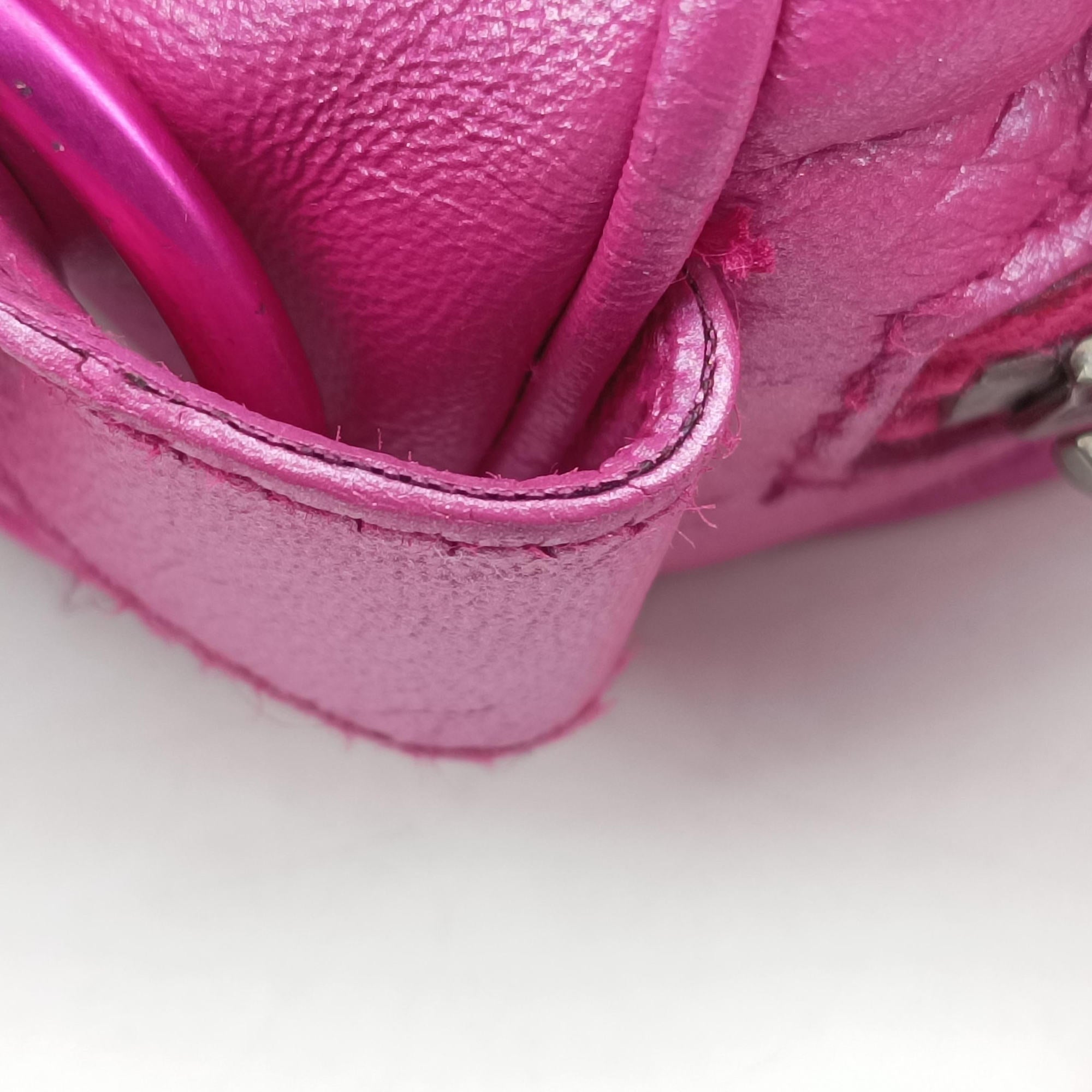 Pre-owned Balenciaga TwiggyThe City Pink lambskin  shoulderbag | stylenewstar