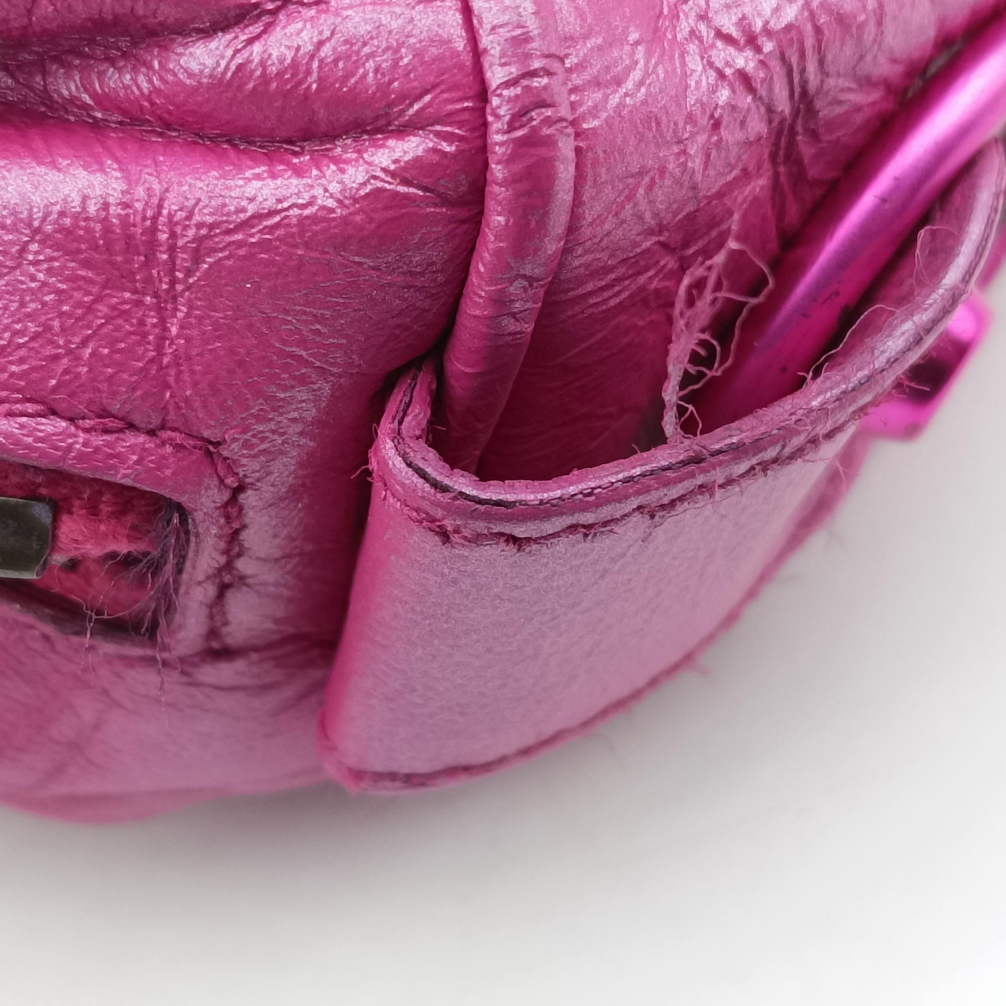 Pre-owned Balenciaga TwiggyThe City Pink lambskin  shoulderbag | stylenewstar