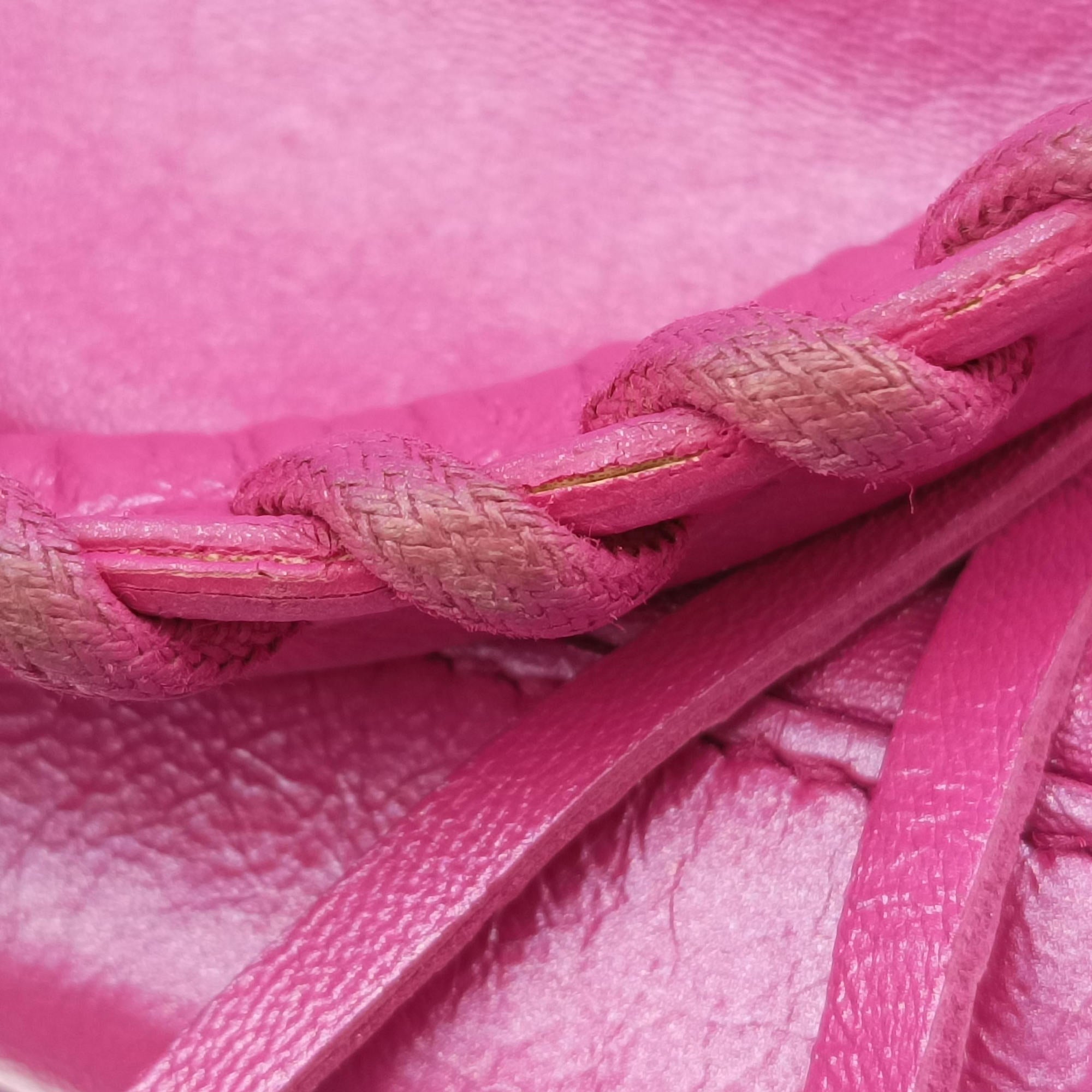 Pre-owned Balenciaga TwiggyThe City Pink lambskin  shoulderbag | stylenewstar