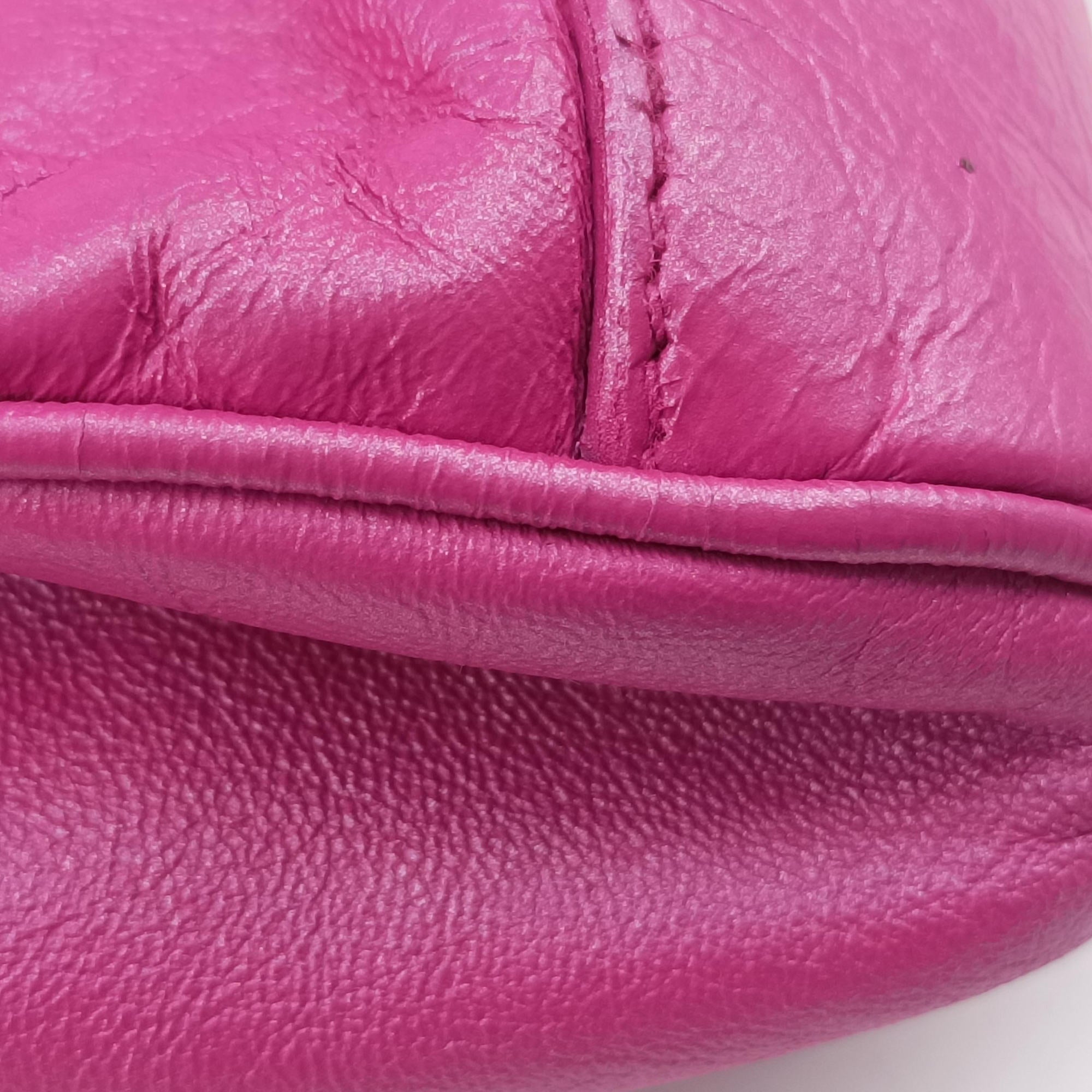 Pre-owned Balenciaga TwiggyThe City Pink lambskin  shoulderbag | stylenewstar
