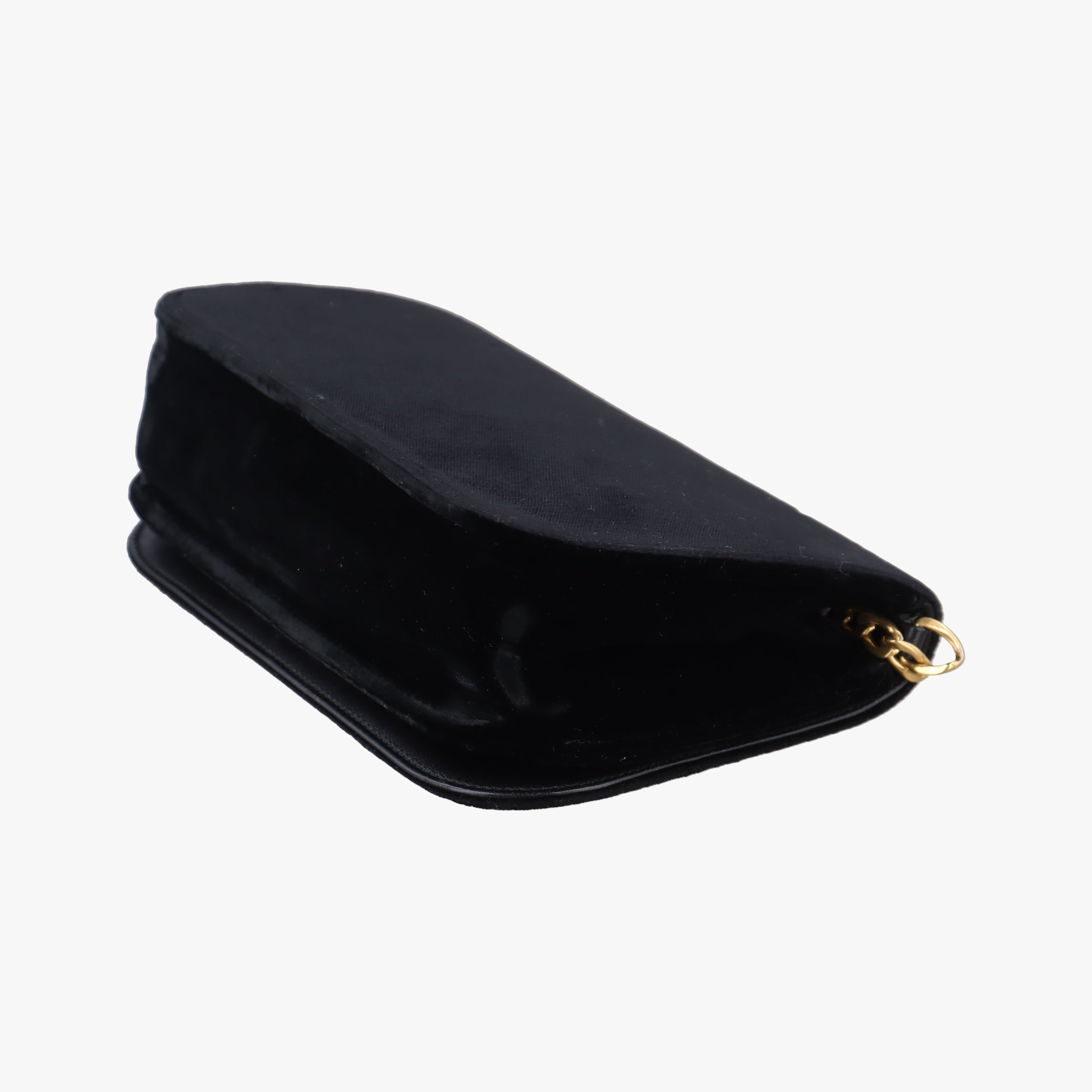 Vintage Prada Pattina City chain Black Velour 1BD009 shoulderbag | stylenewstar