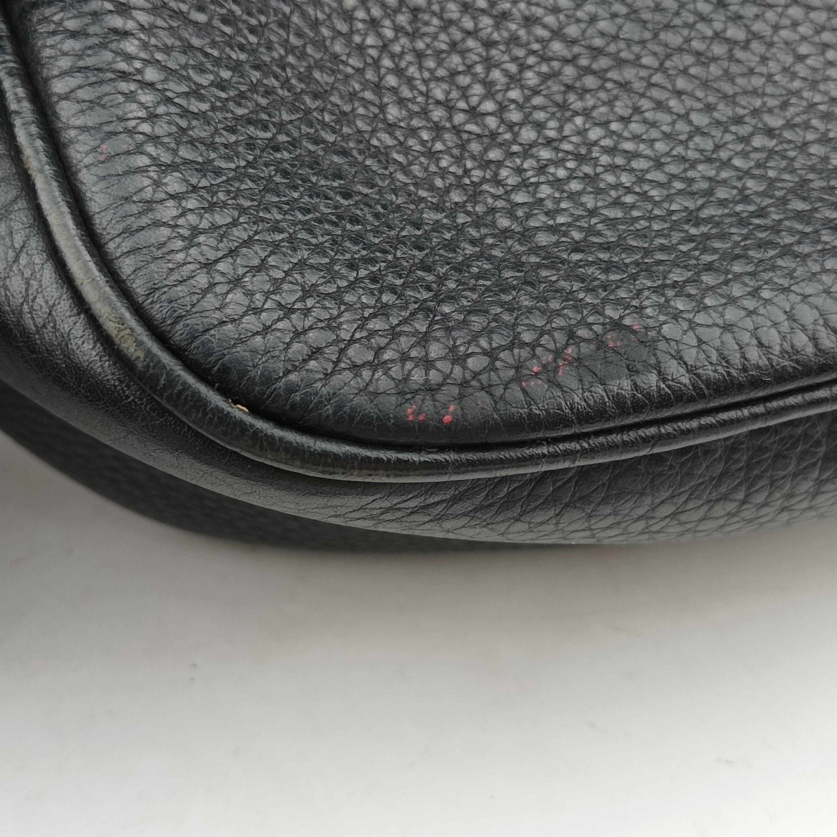 Pre-owned Gucci Soho Black Leather 308364 shoulderbag | stylenewstar