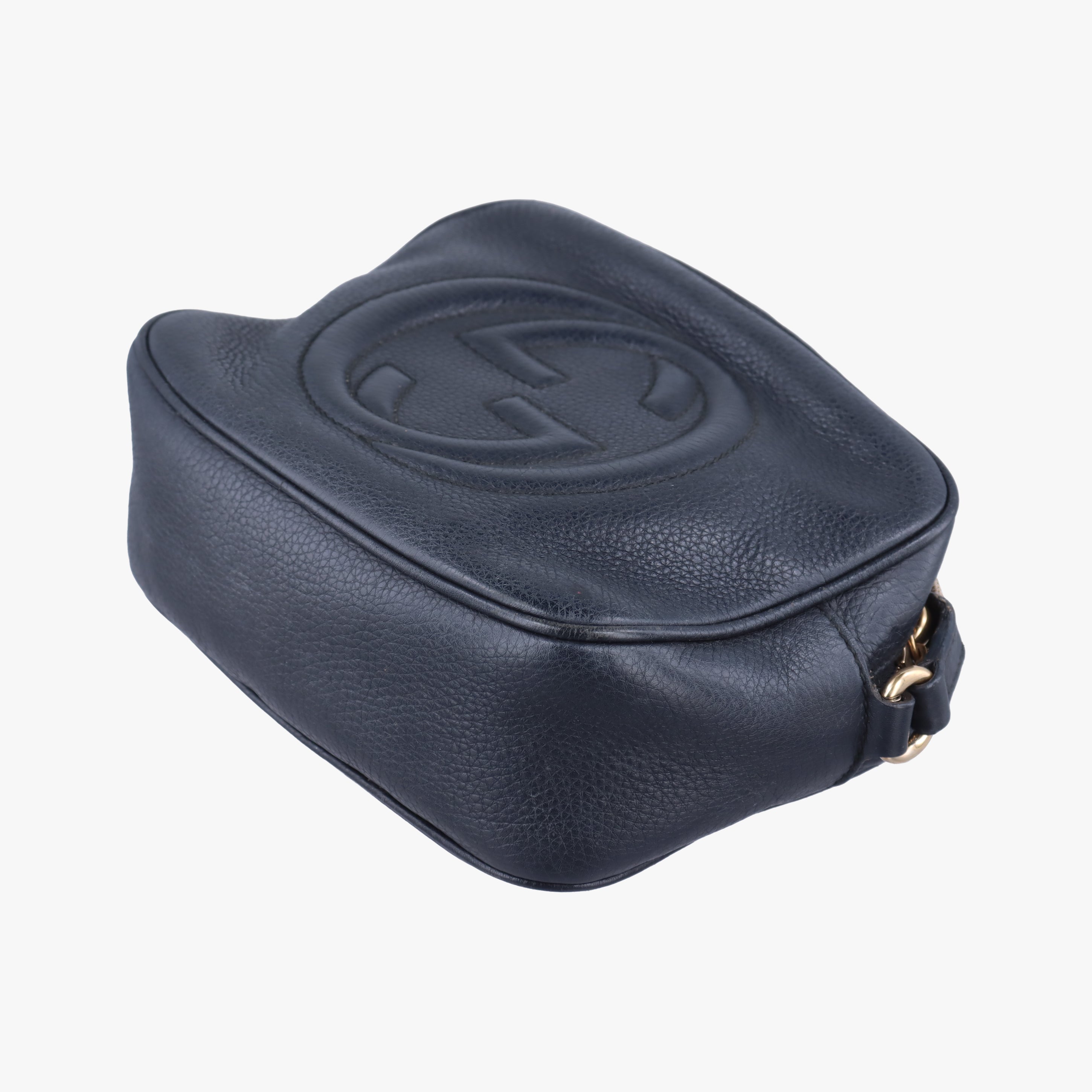 Pre-owned Gucci Soho Black Leather 308364 shoulderbag | stylenewstar