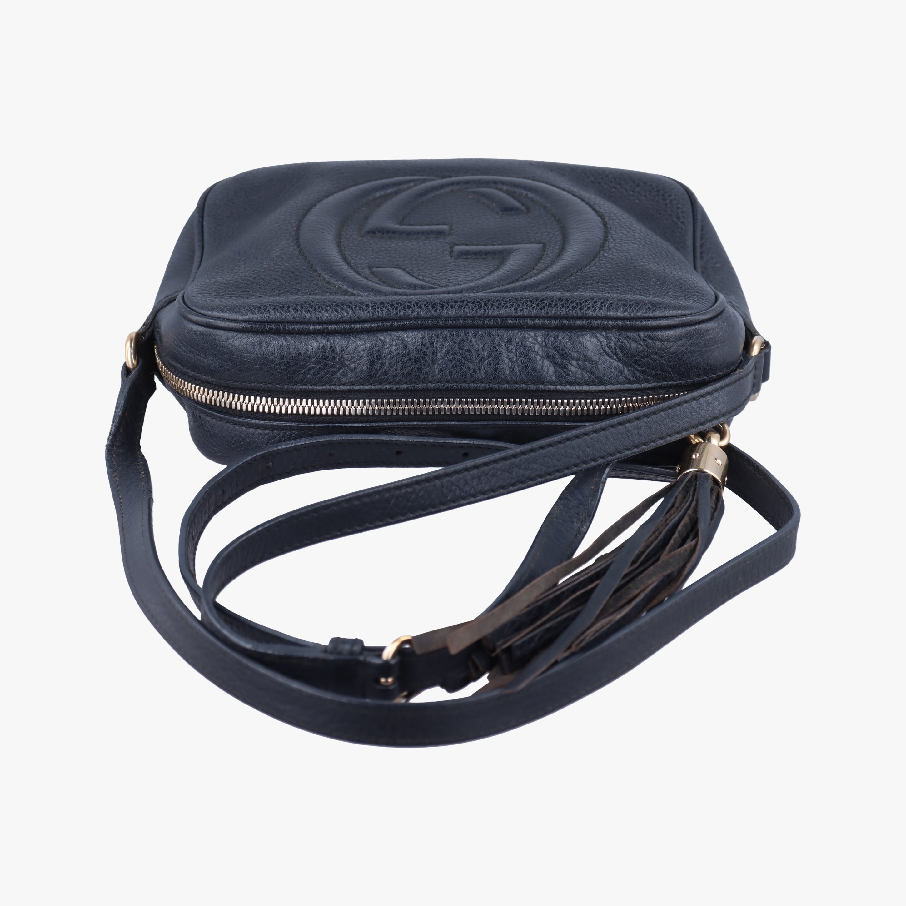 Pre-owned Gucci Soho Black Leather 308364 shoulderbag | stylenewstar