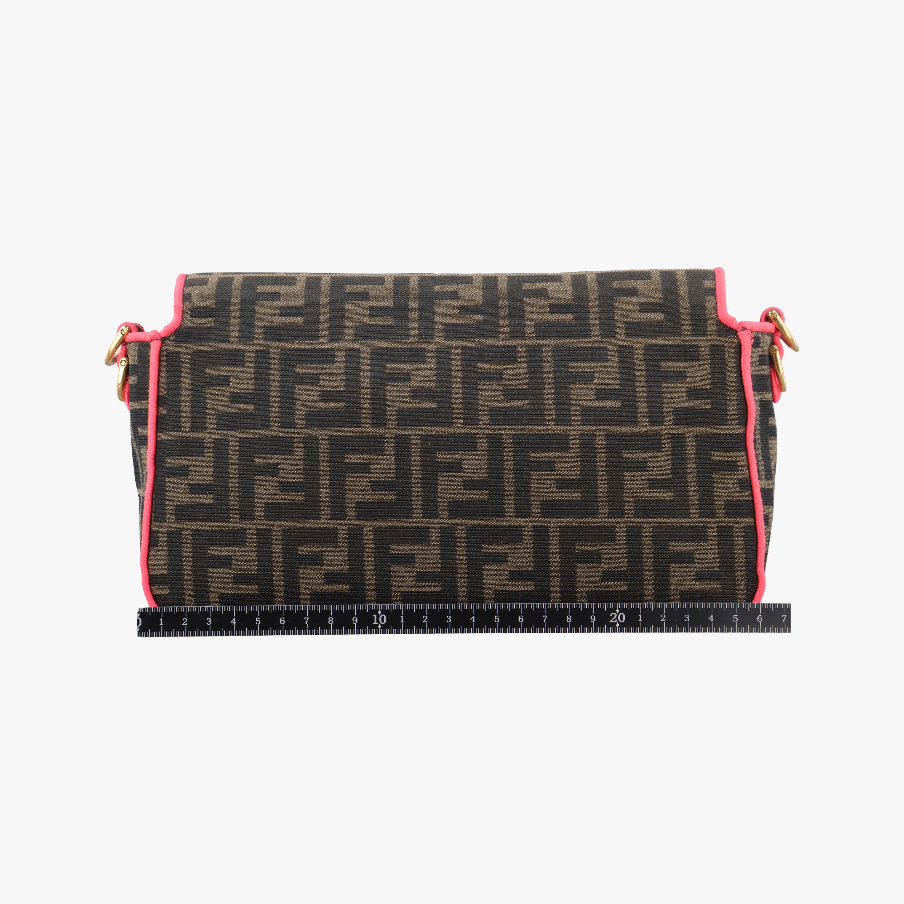 Pre-owned Fendi BAGUETTE Brown canvas 8BR600 shoulderbag | stylenewstar
