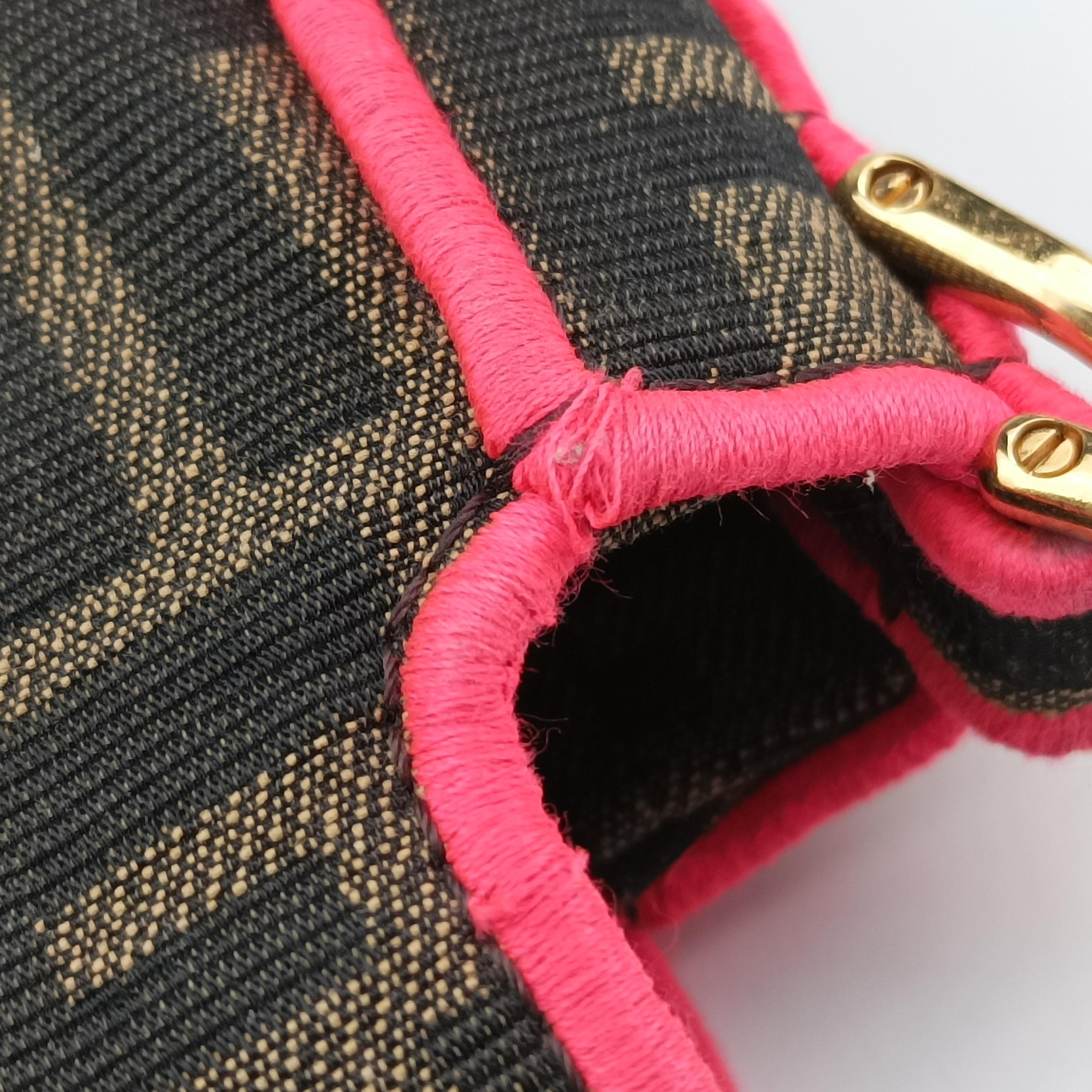 Pre-owned Fendi BAGUETTE Brown canvas 8BR600 shoulderbag | stylenewstar