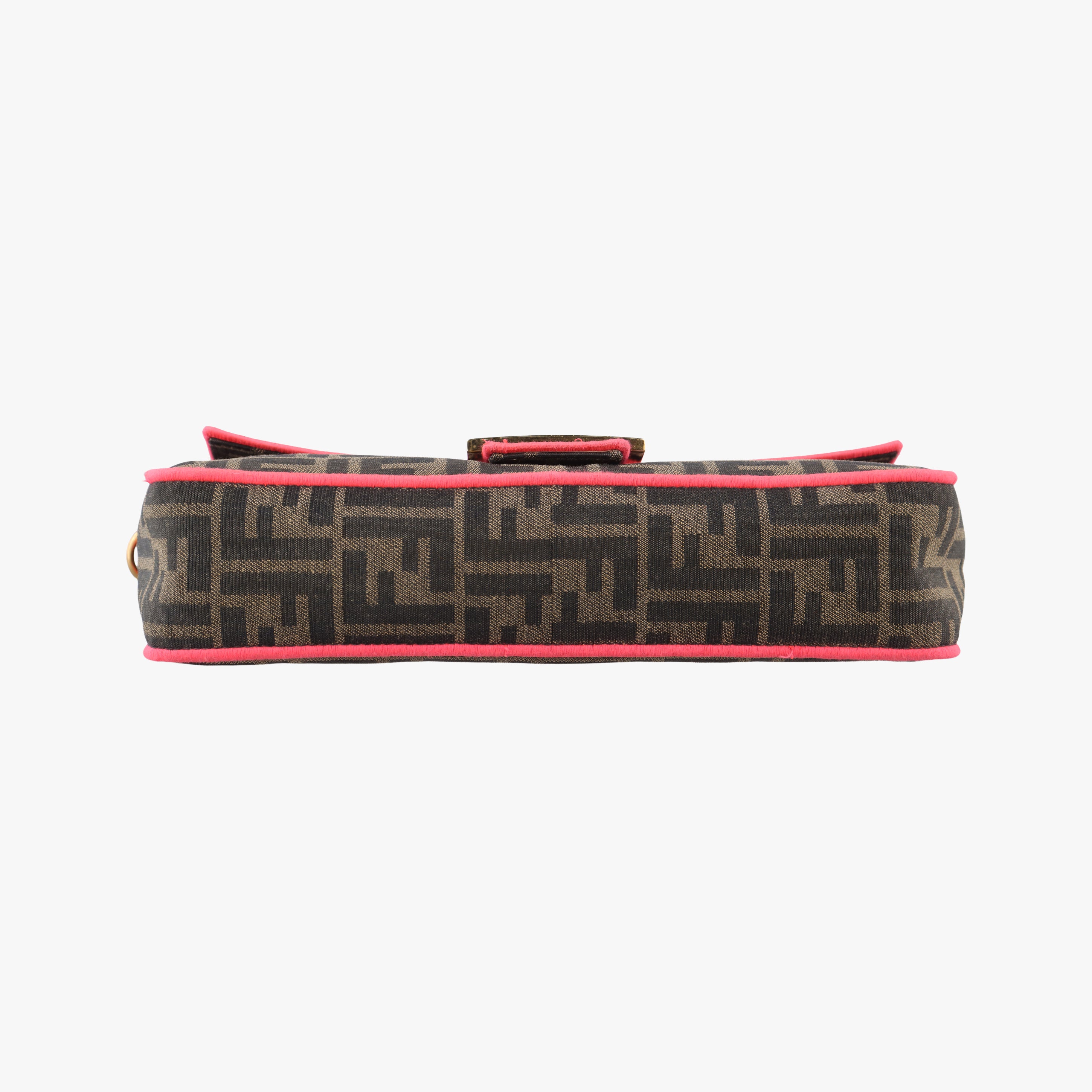 Pre-owned Fendi BAGUETTE Brown canvas 8BR600 shoulderbag | stylenewstar