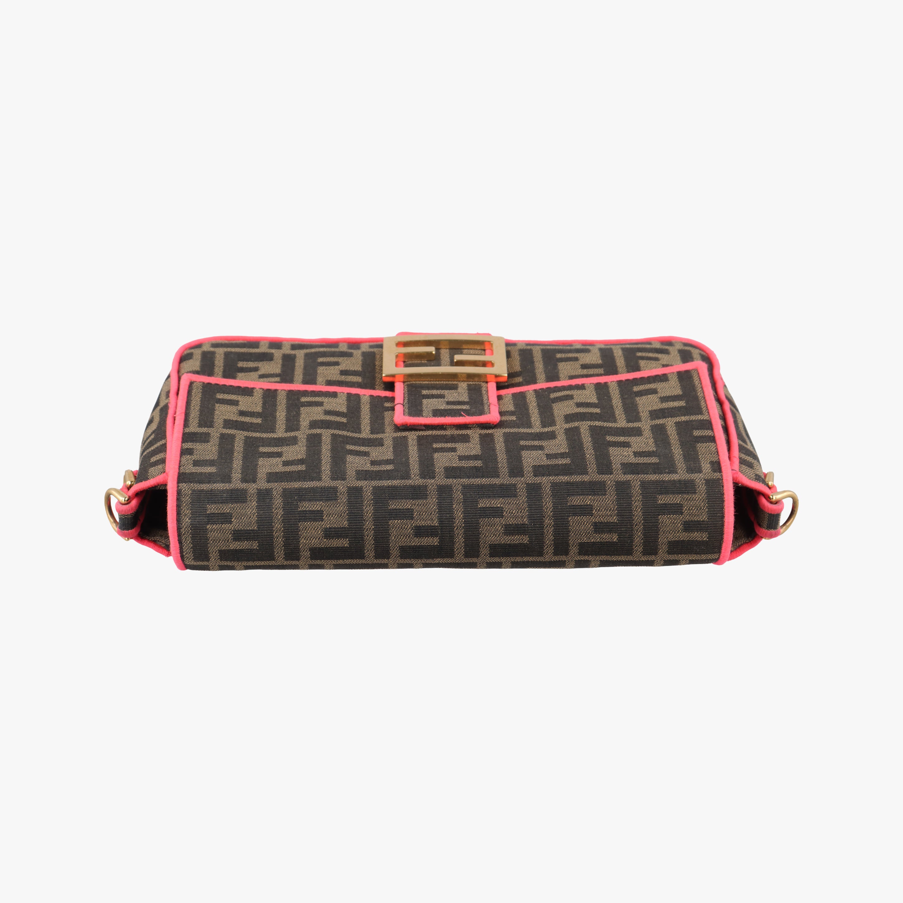 Pre-owned Fendi BAGUETTE Brown canvas 8BR600 shoulderbag | stylenewstar